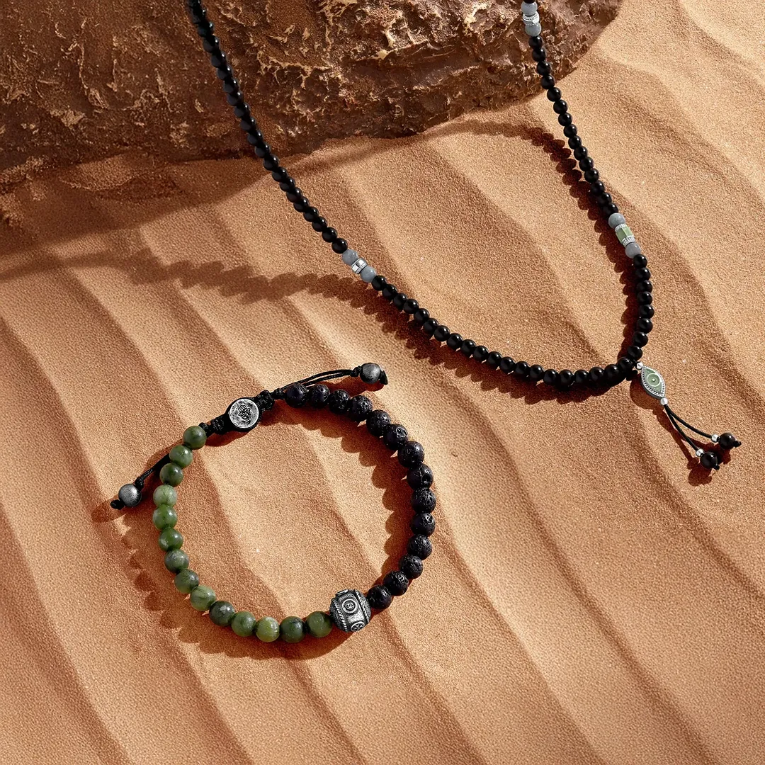 Protective Abundance Onyx & Jade Multi-Symbol Set - Image 2
