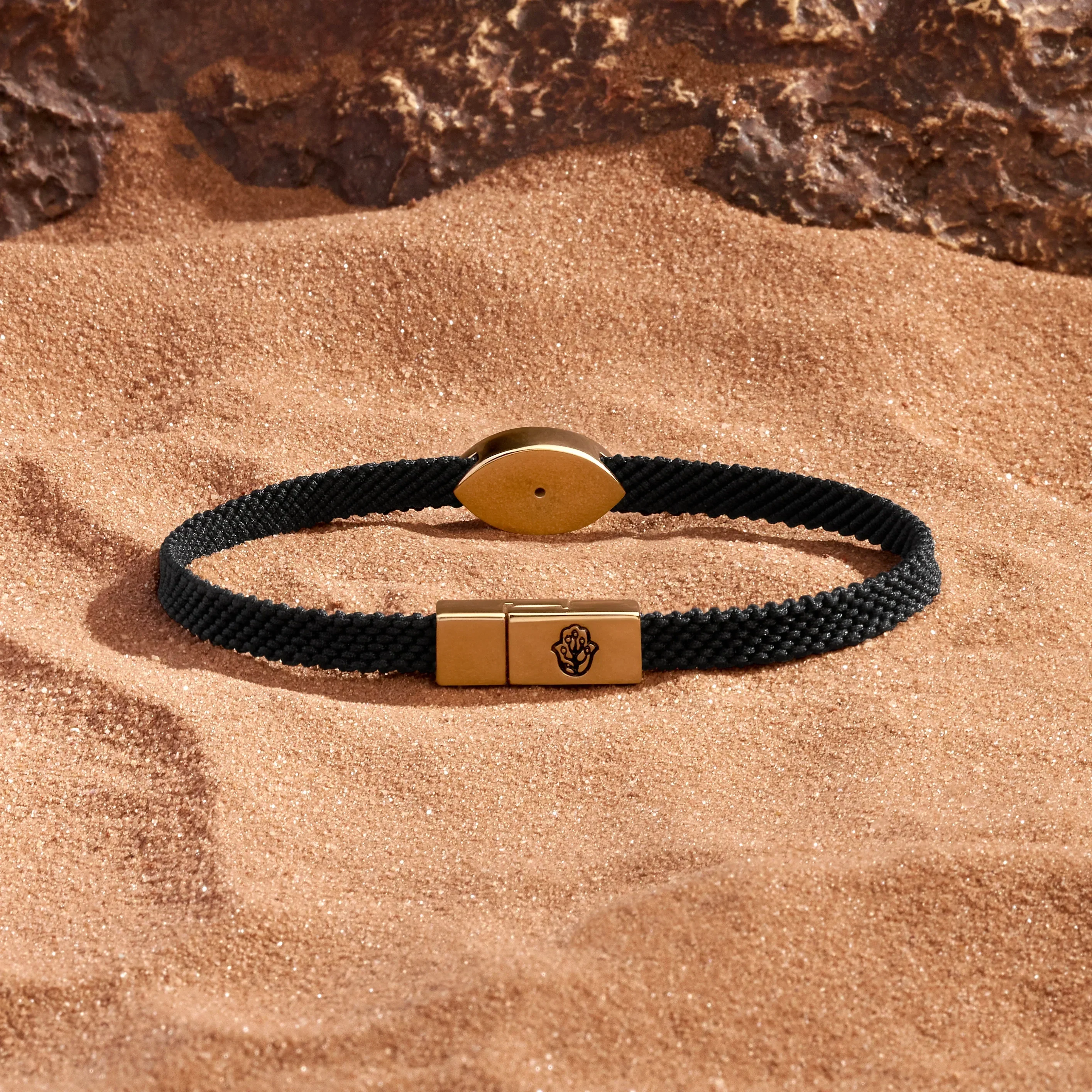 Protective Gaze Onyx Evil Eye Black String Bracelet - Image 3