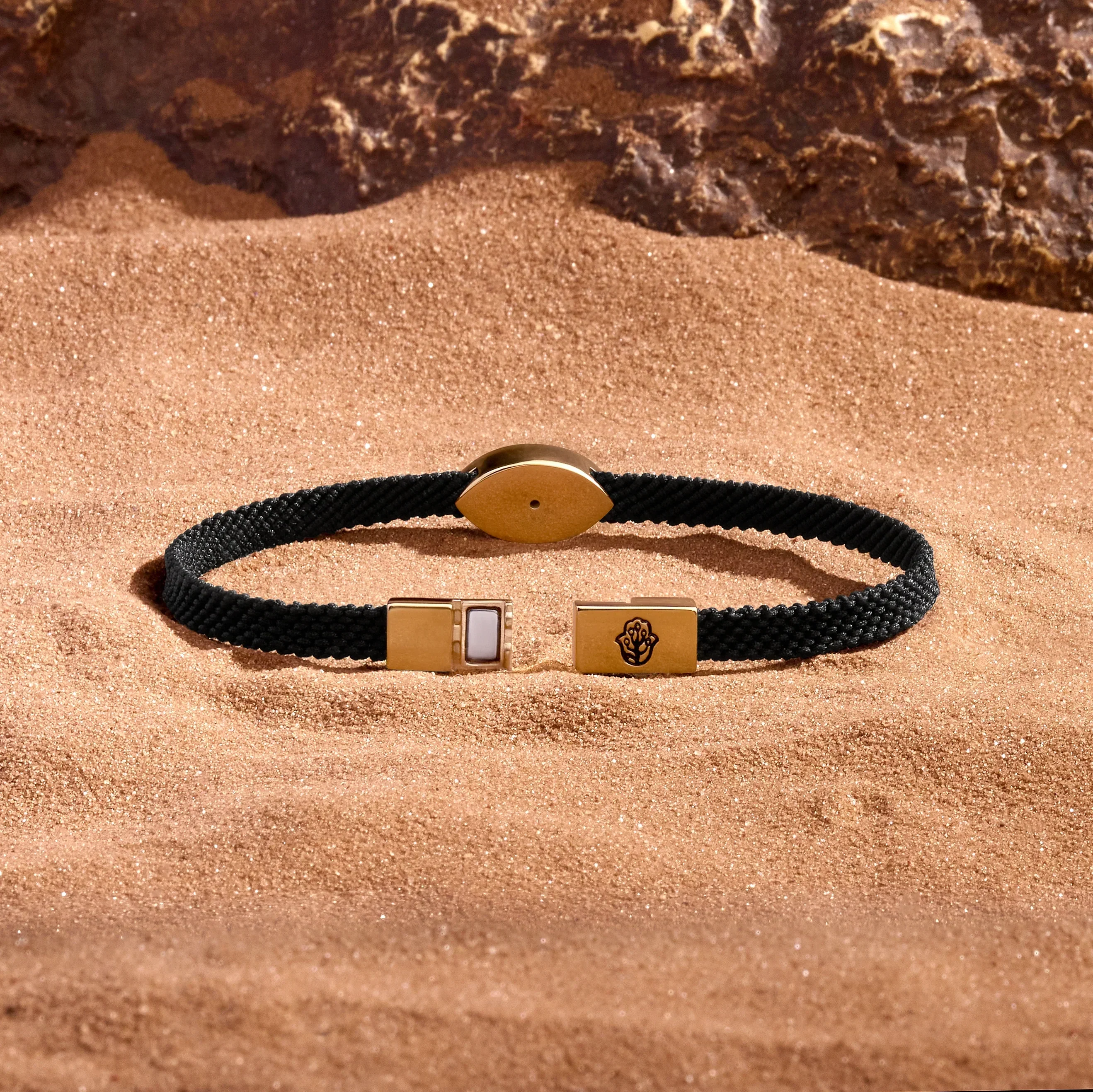 Protective Gaze Onyx Evil Eye Black String Bracelet - Image 4