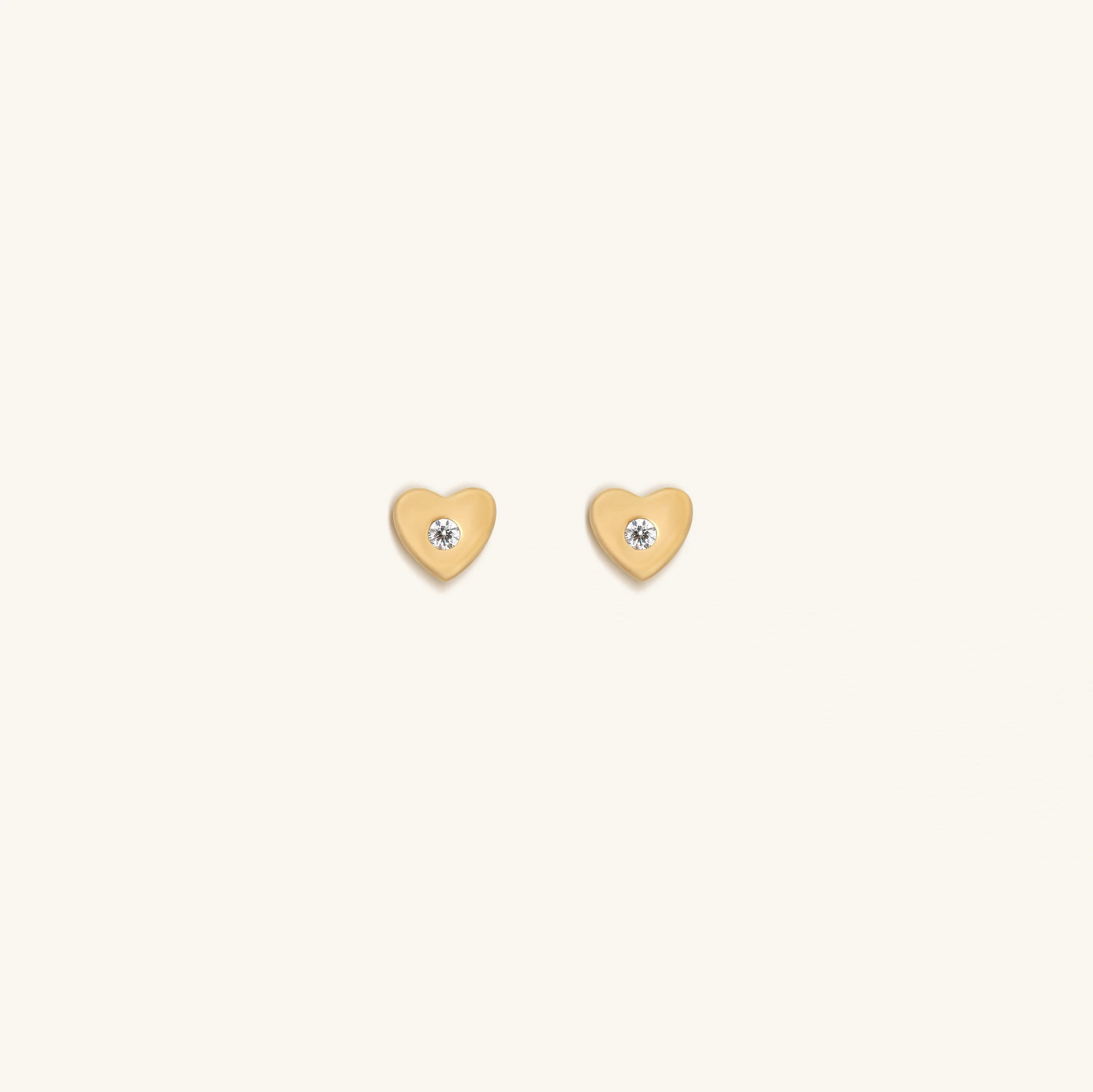 Pure Intentions Diamond Heart Earrings