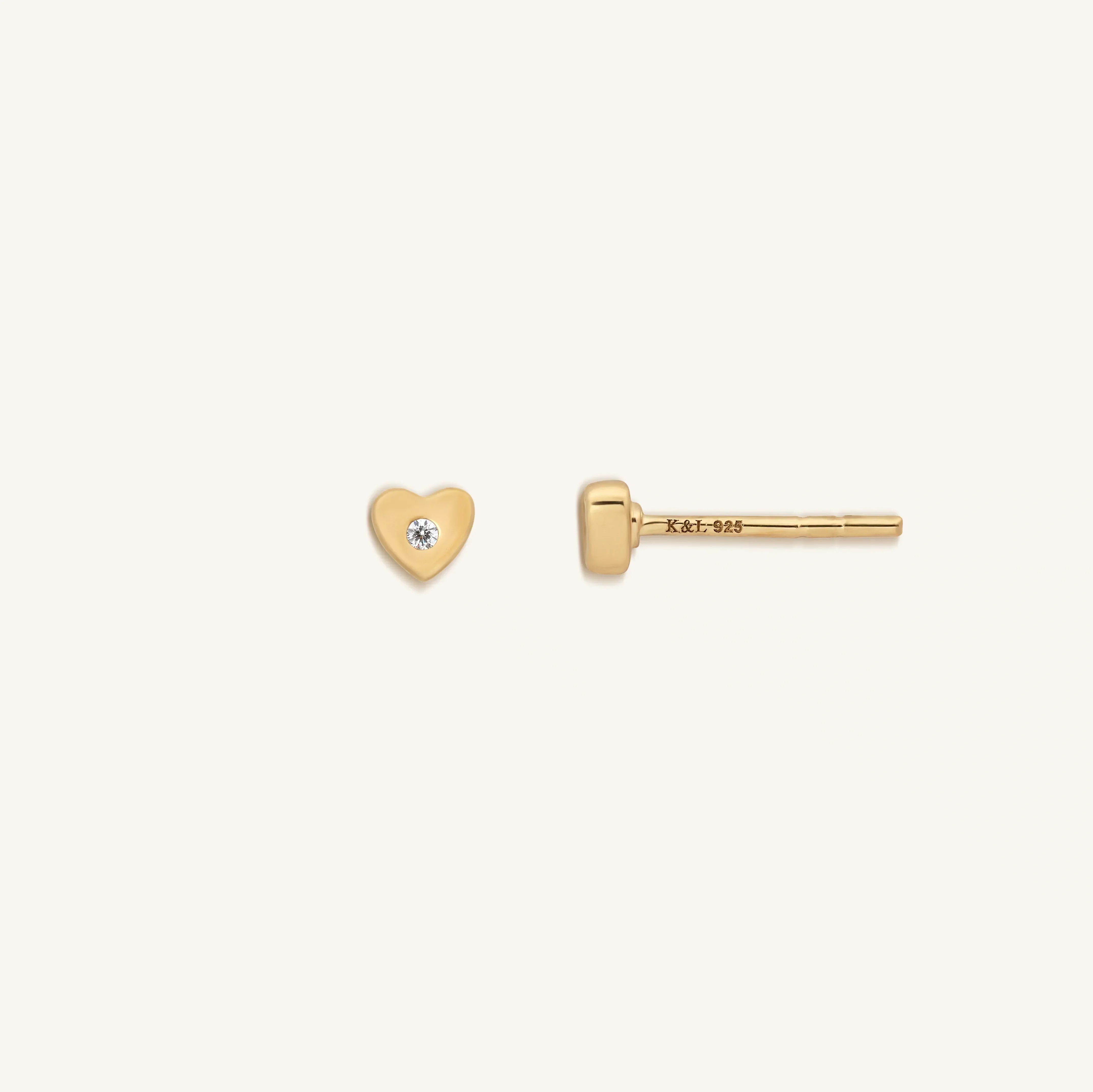 Pure Intentions Diamond Heart Earrings - Image 3