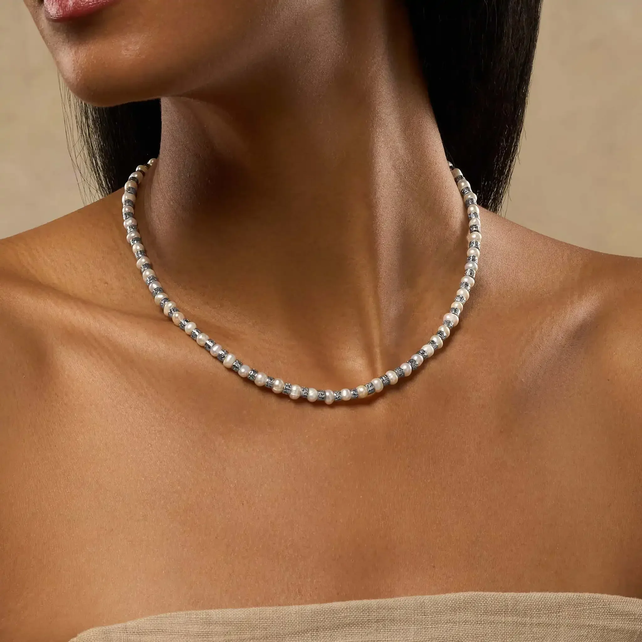 Pure Love Pearl Mantra Necklace - Image 2