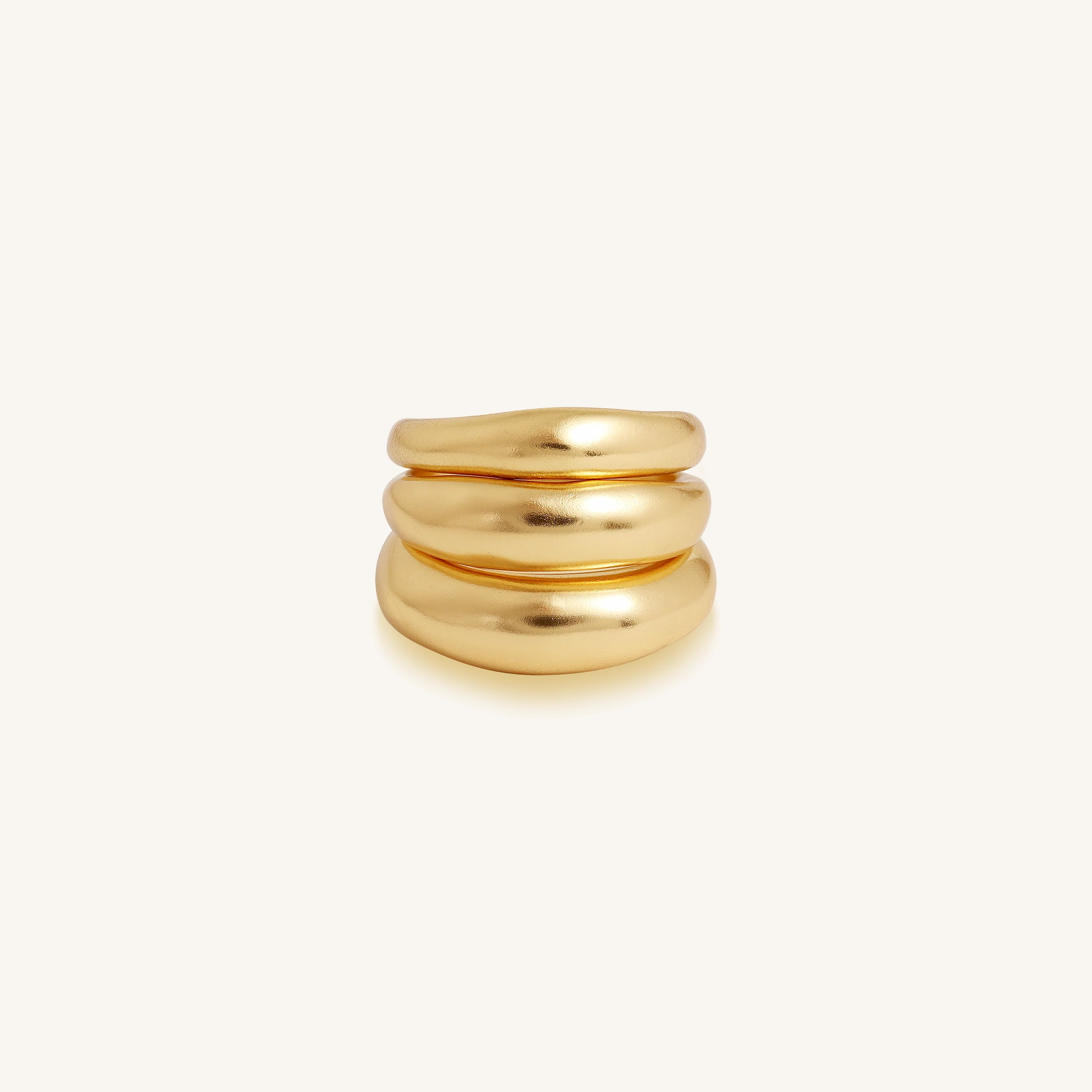Radiant Flow Gold Ring Stack - Image 3