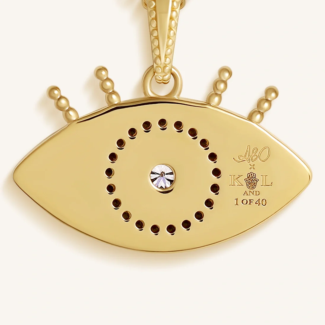 Radiant Gaze Evil Eye Aquamarine Necklace - Image 3