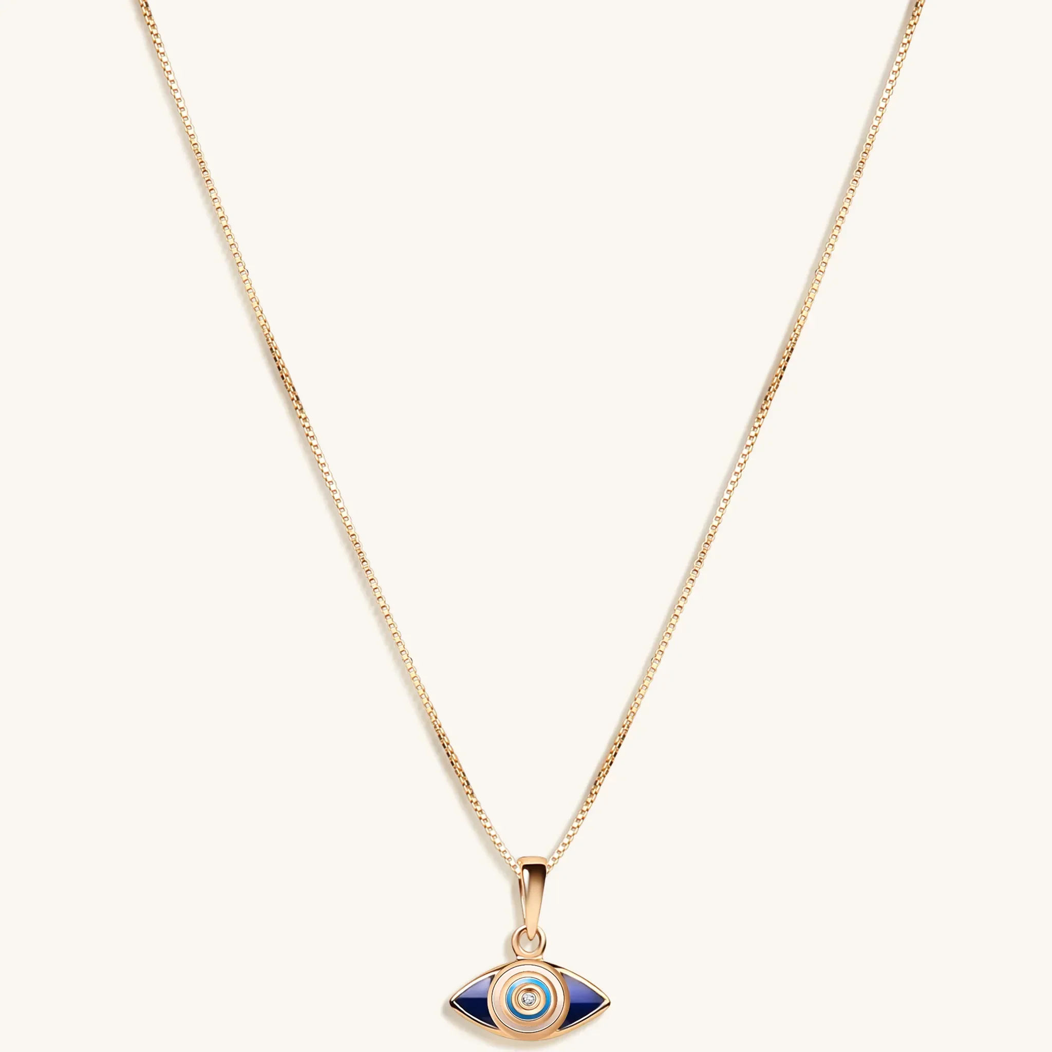 Radiant Happiness Evil Eye Pendant Necklace - Image 3