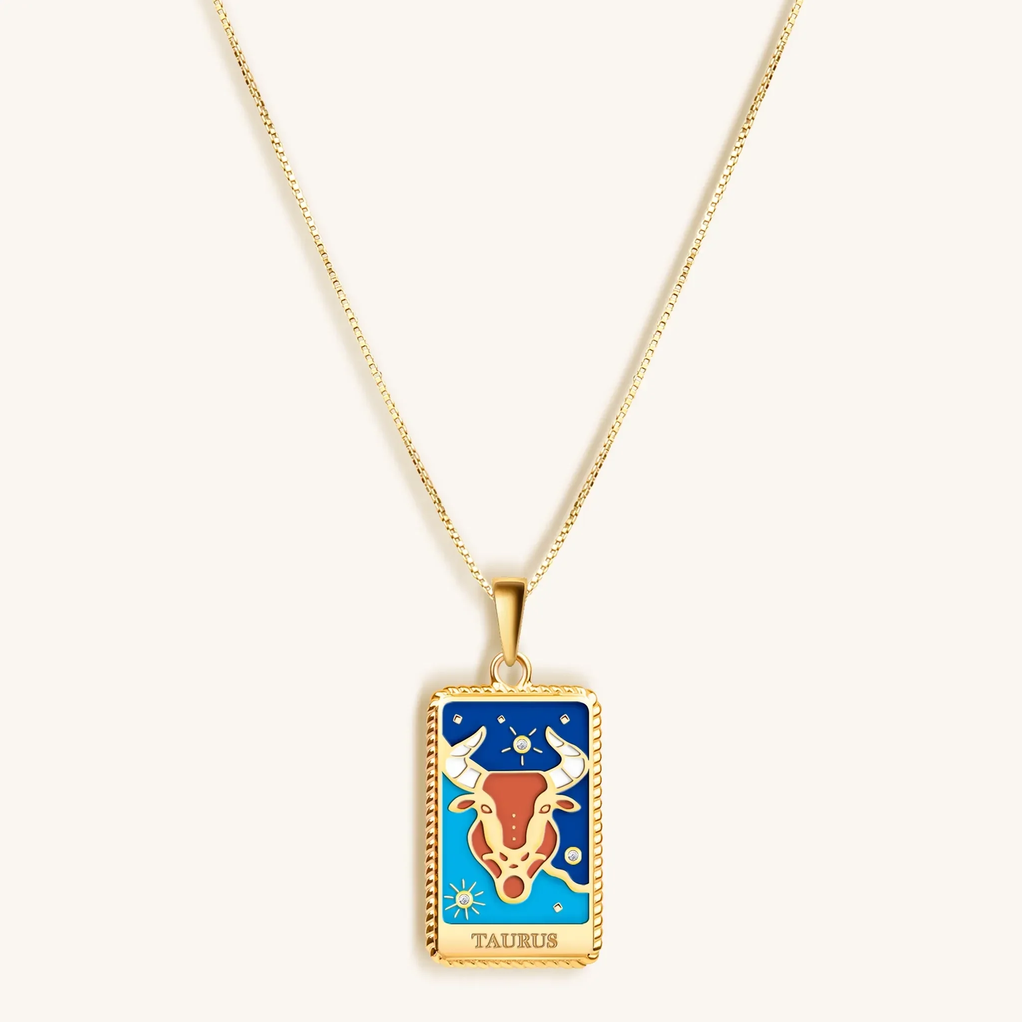 Remarkable Persistence - Taurus Card Necklace - Image 3
