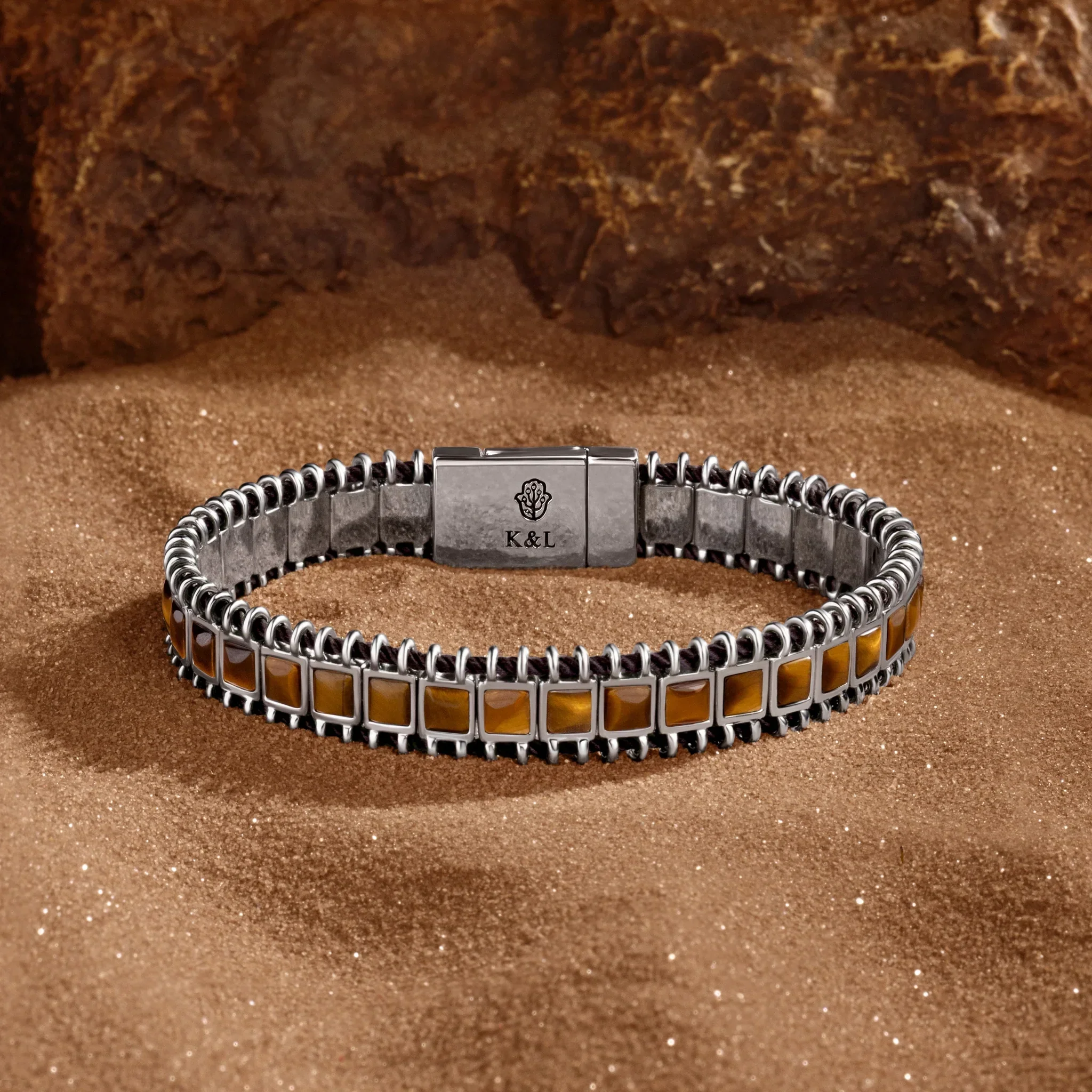 Rooted Ascension - Tiger's Eye Magnetic Bracelet