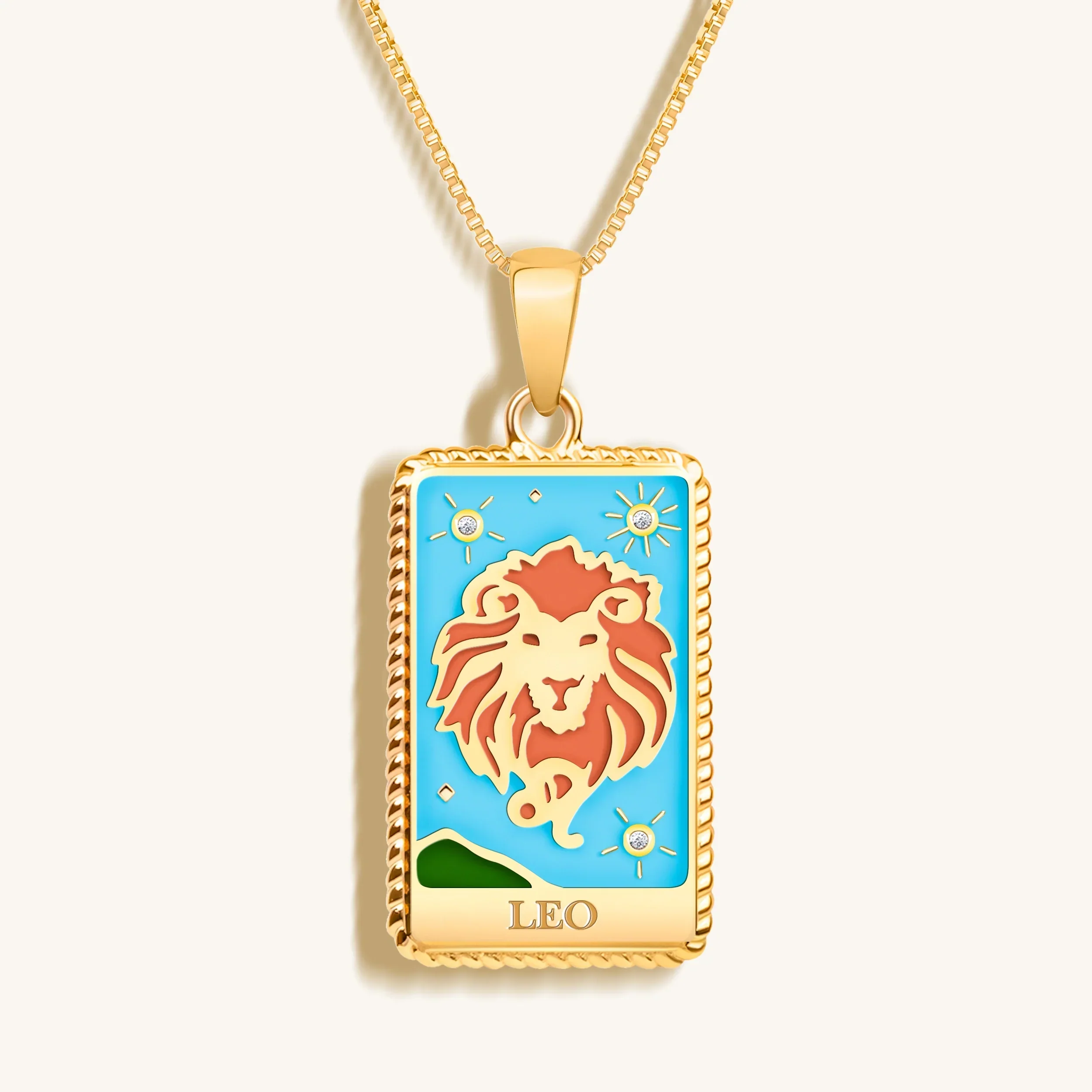 Royal Presence - Leo Card Necklace