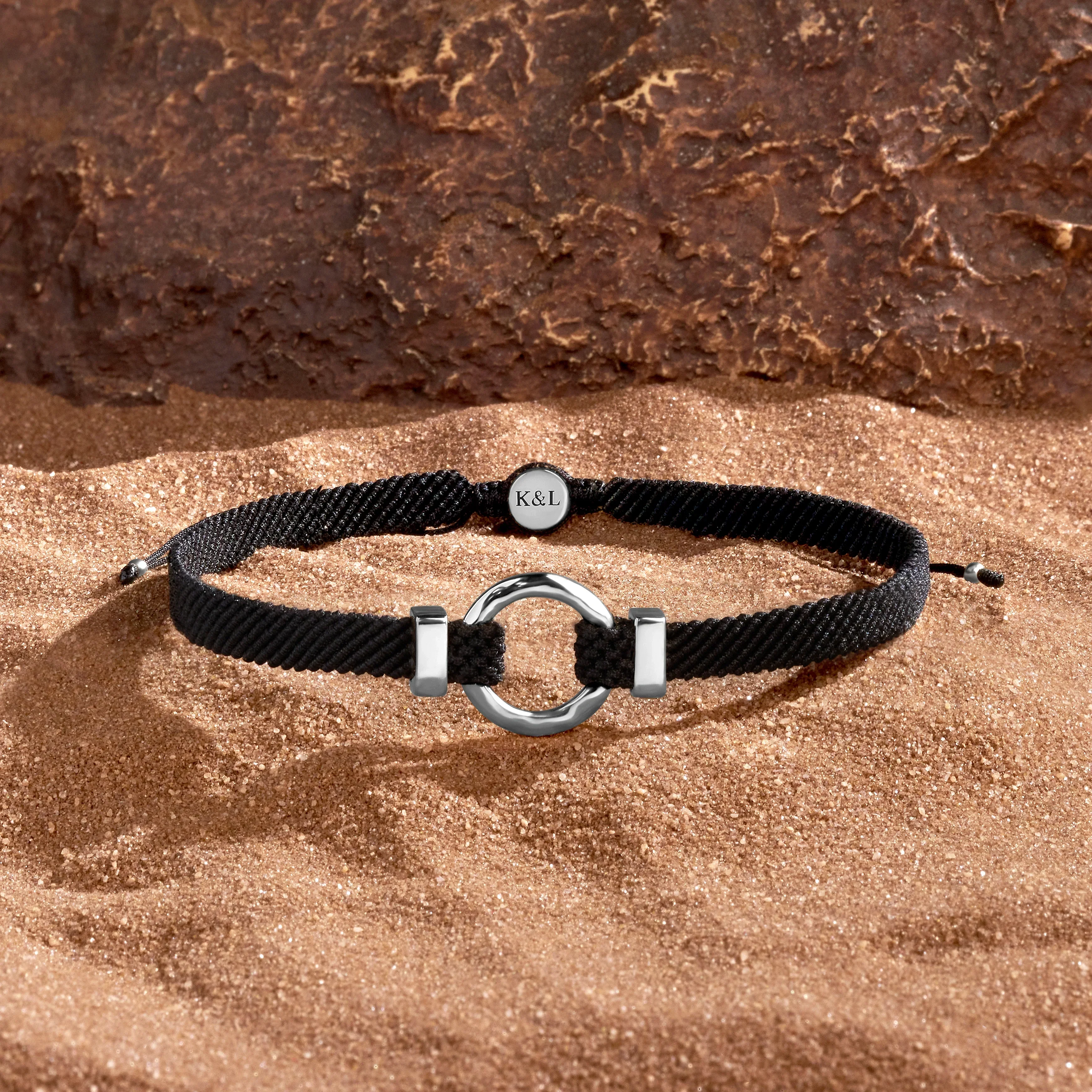 Sacred Abundance Men’s Black String Bracelet