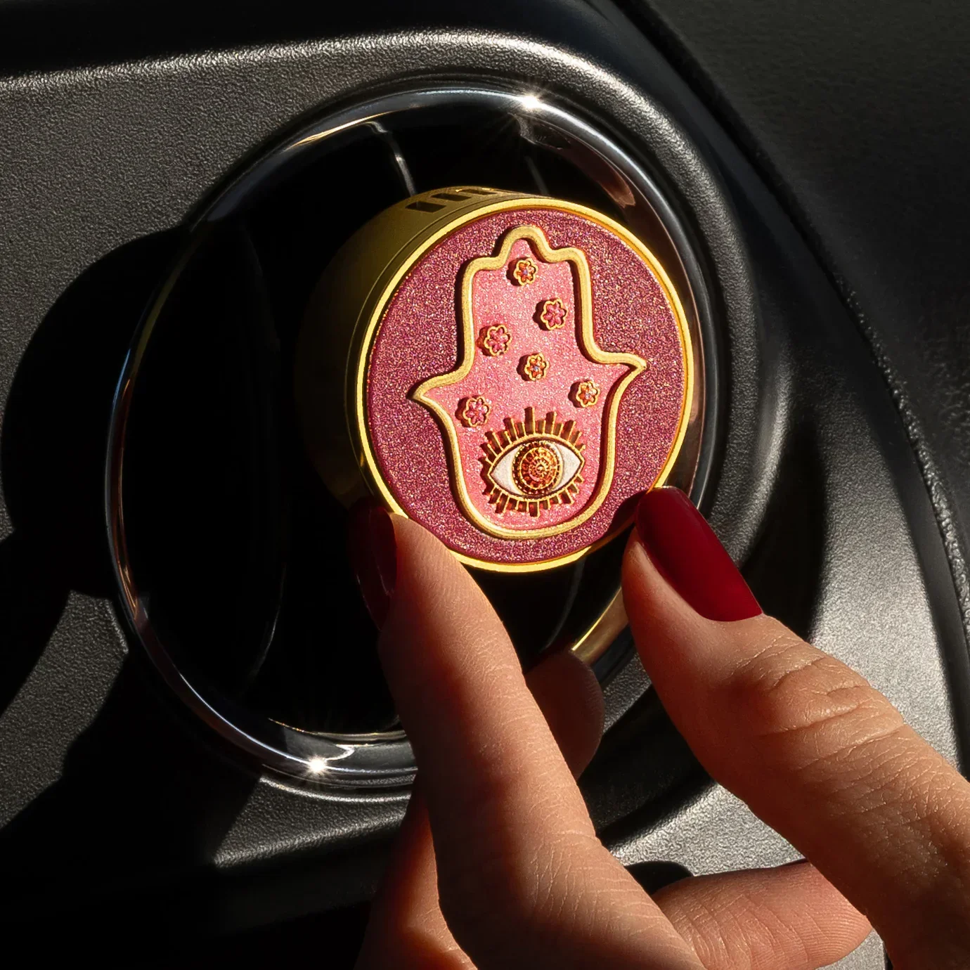 Sacred Balance Hamsa Car Freshener - Image 2