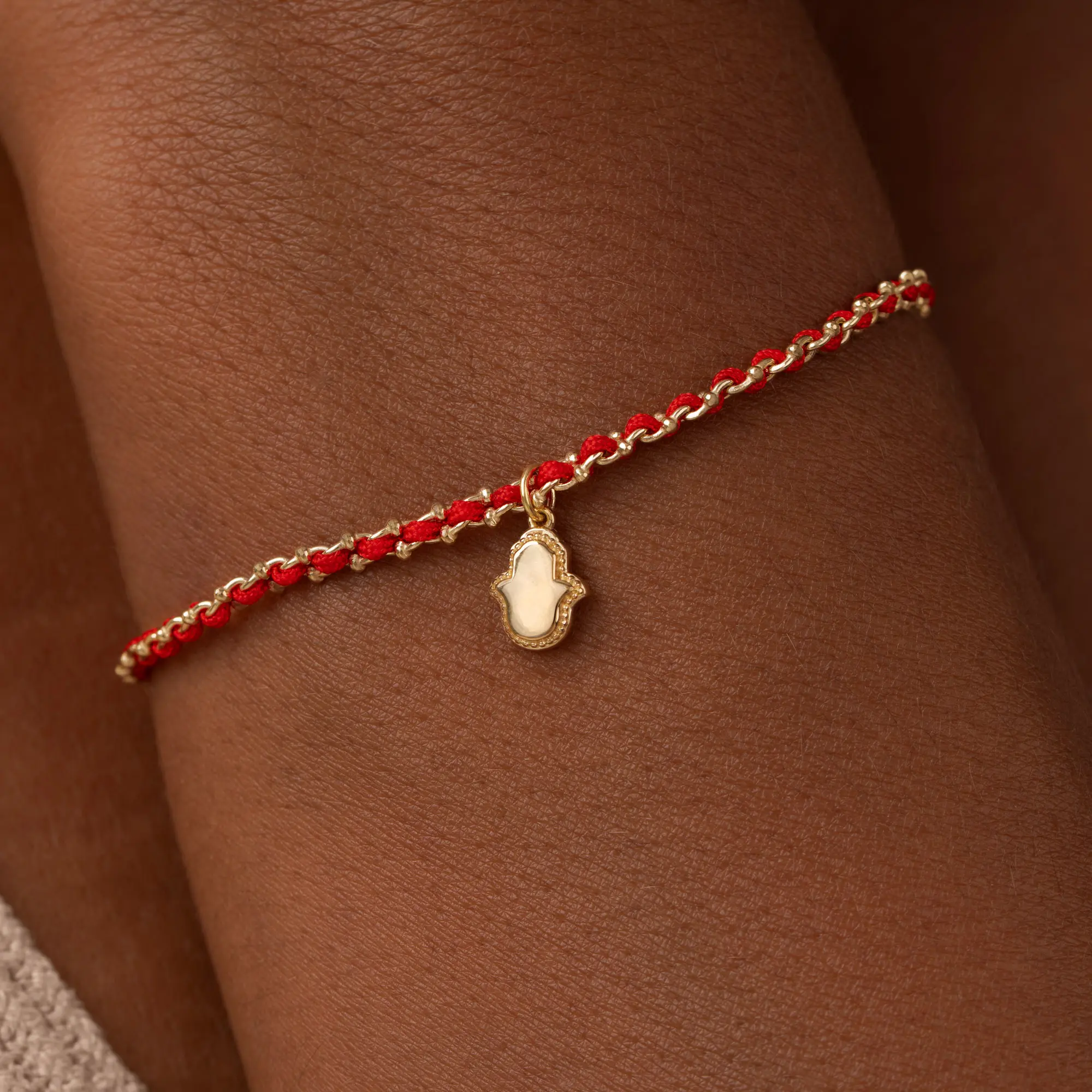 Sacred Harmony Red String Hamsa Protection Bracelet - Image 2