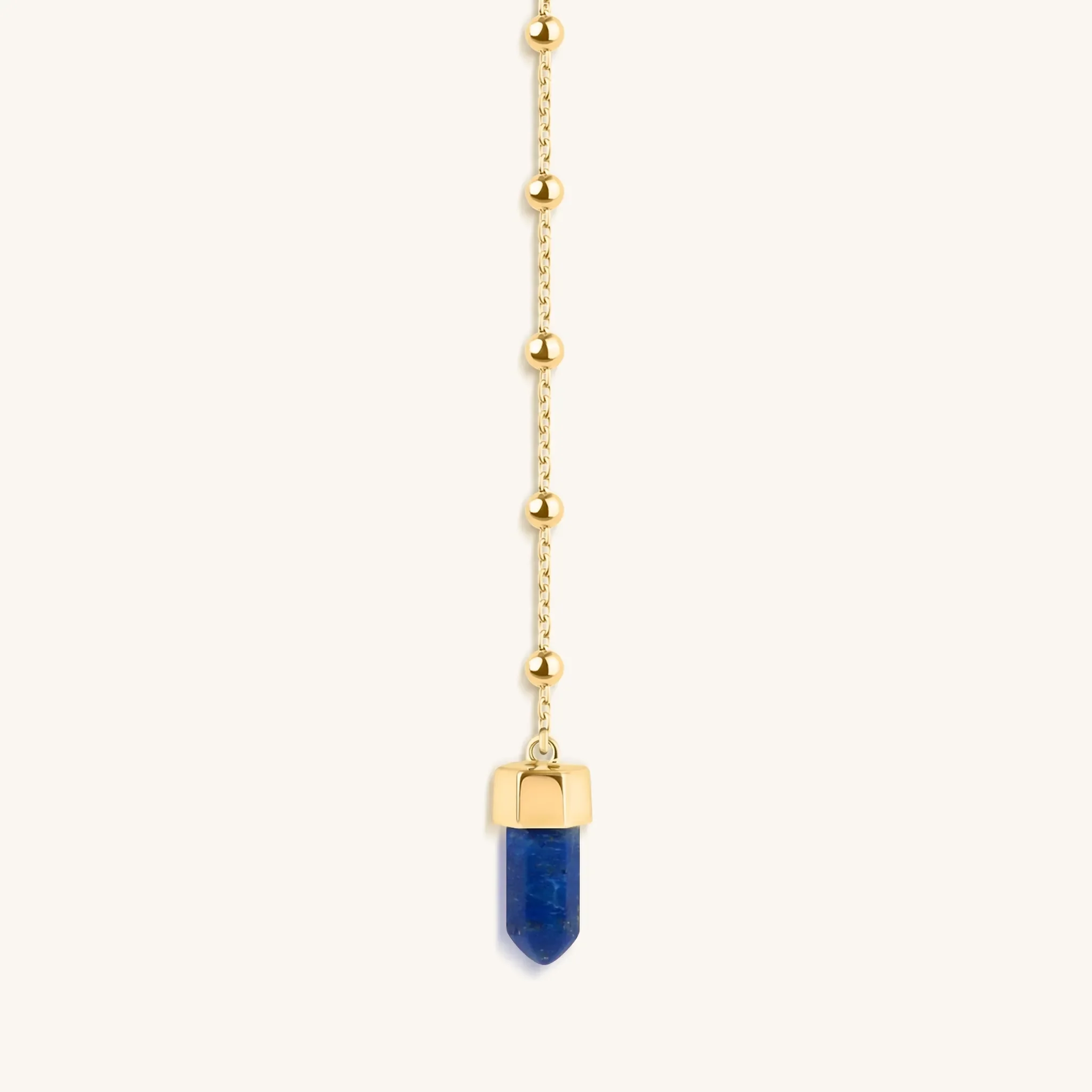 Sacred Integrity Lapis Lazuli Gold Evil Eye Necklace - Image 5