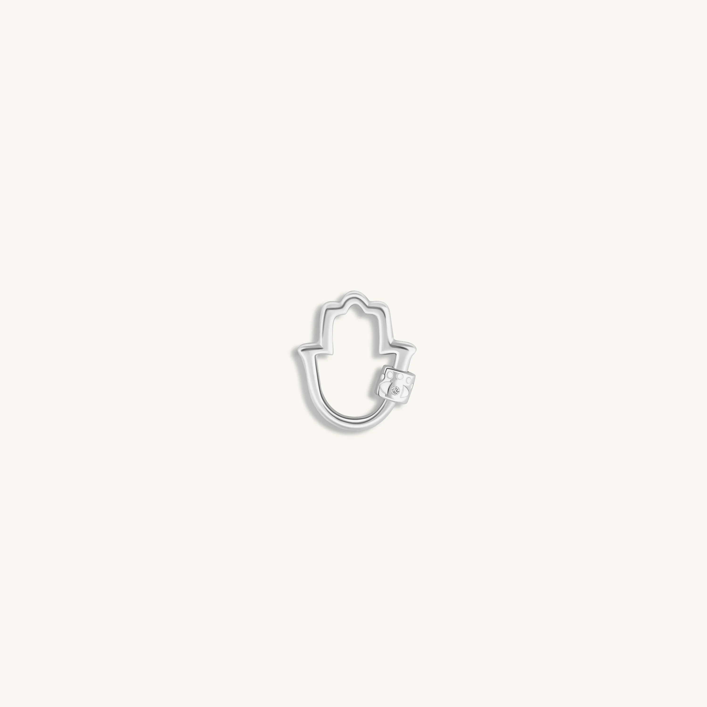 Sacred Security - Silver Hamsa Lock