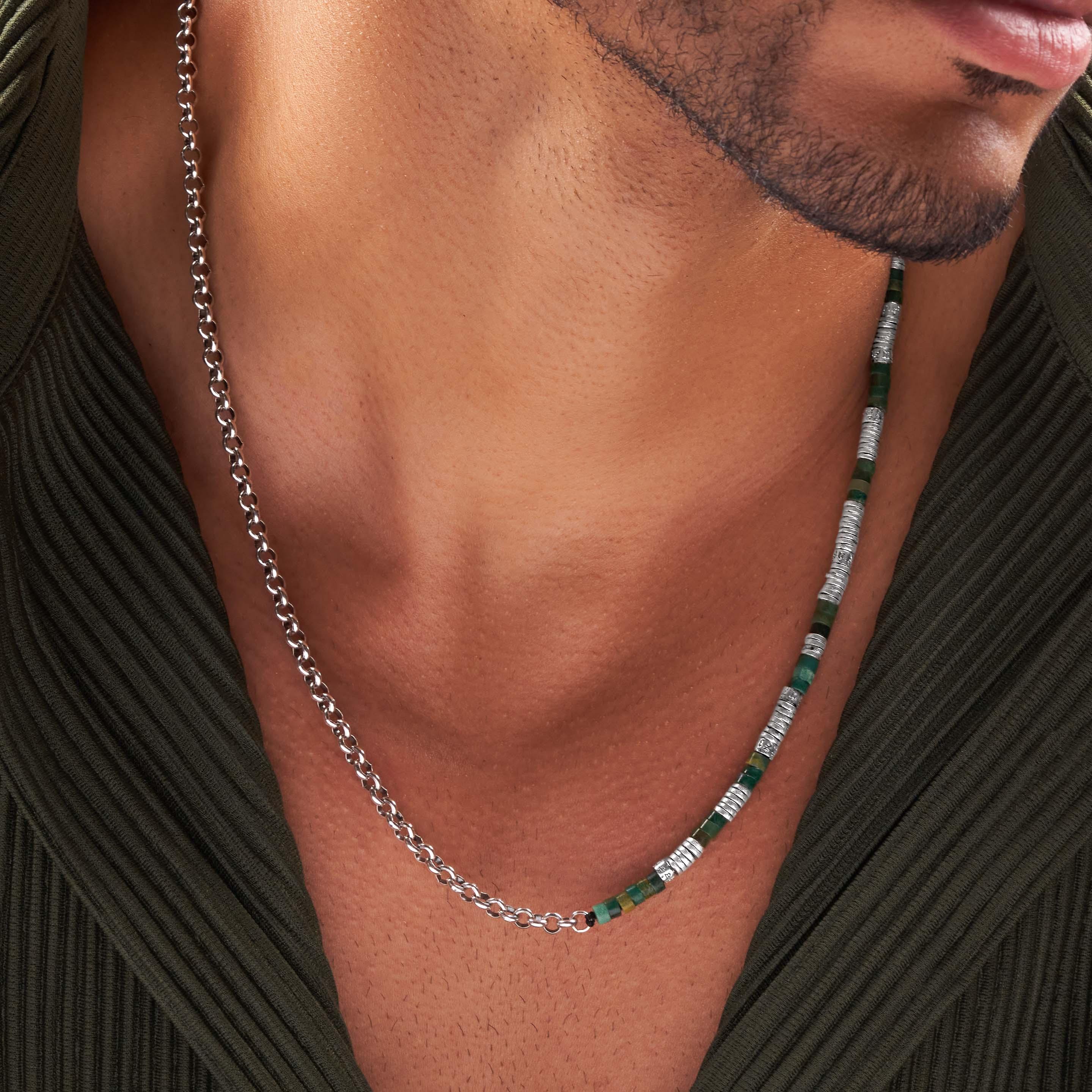 Sacred Shield - Malachite Mantra Necklace - Image 2