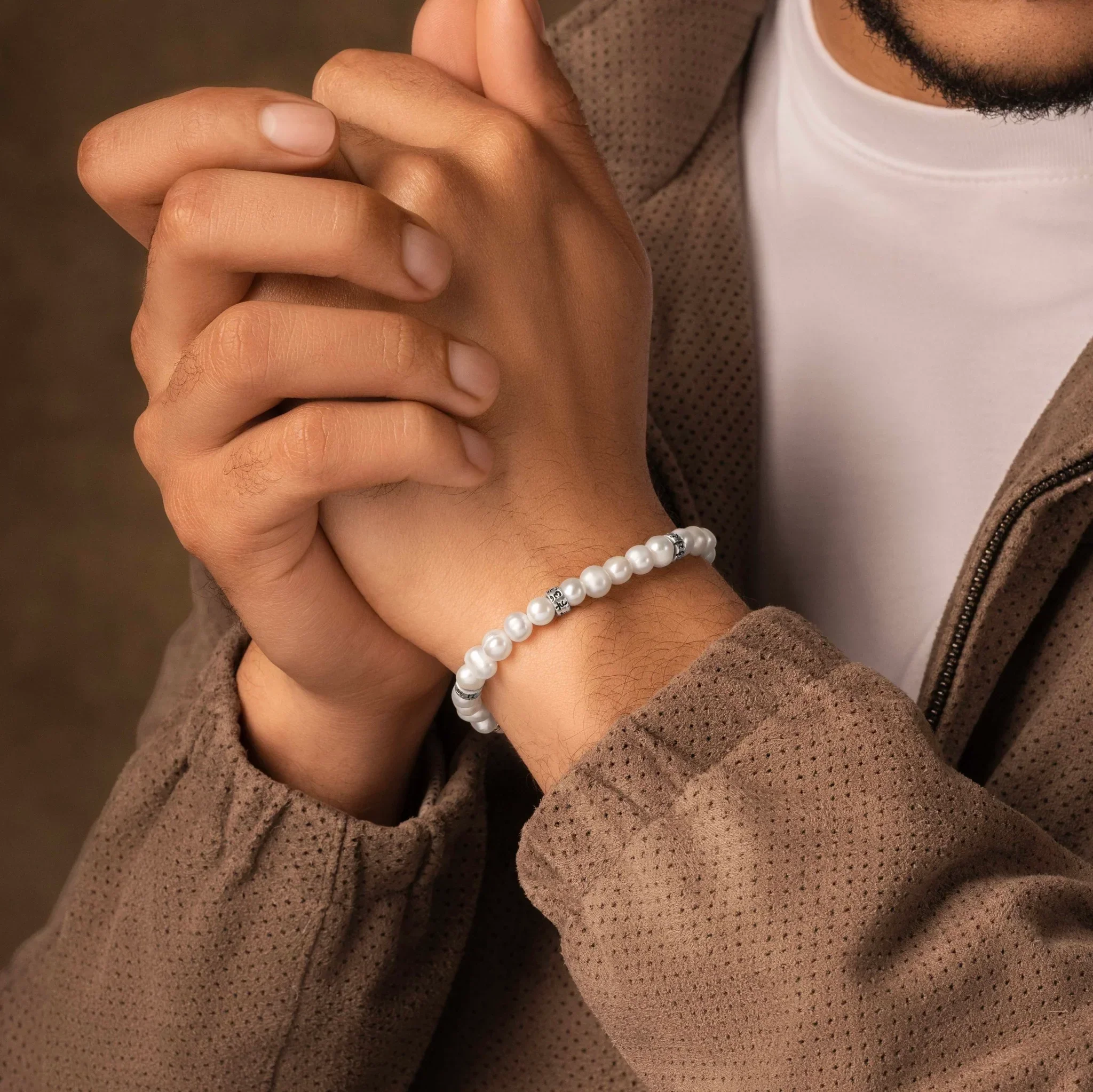Sacred Wisdom - Pearl Mantra Bracelet - Image 2