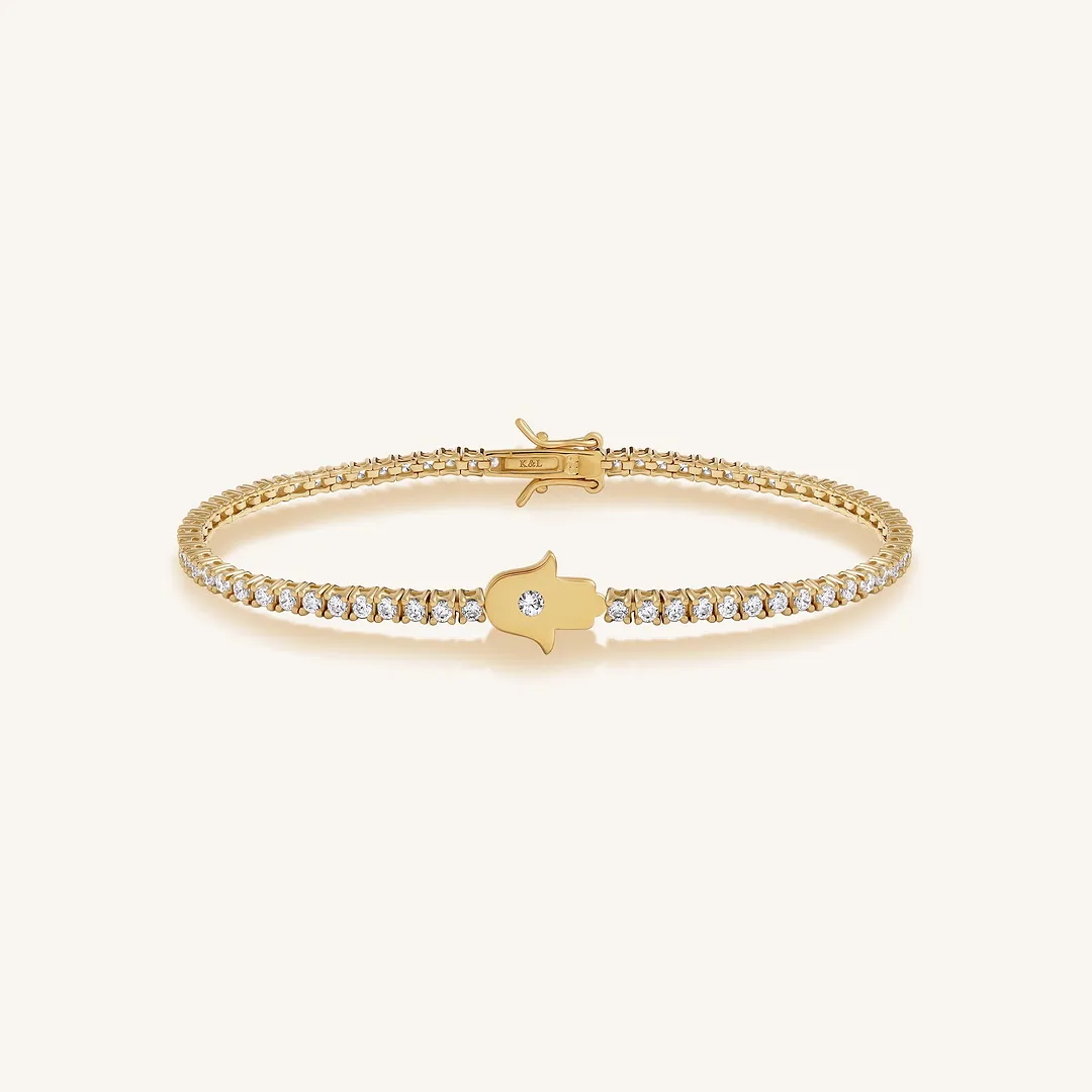 Sanctuary Light Hamsa Tennis Bracelet - Image 6