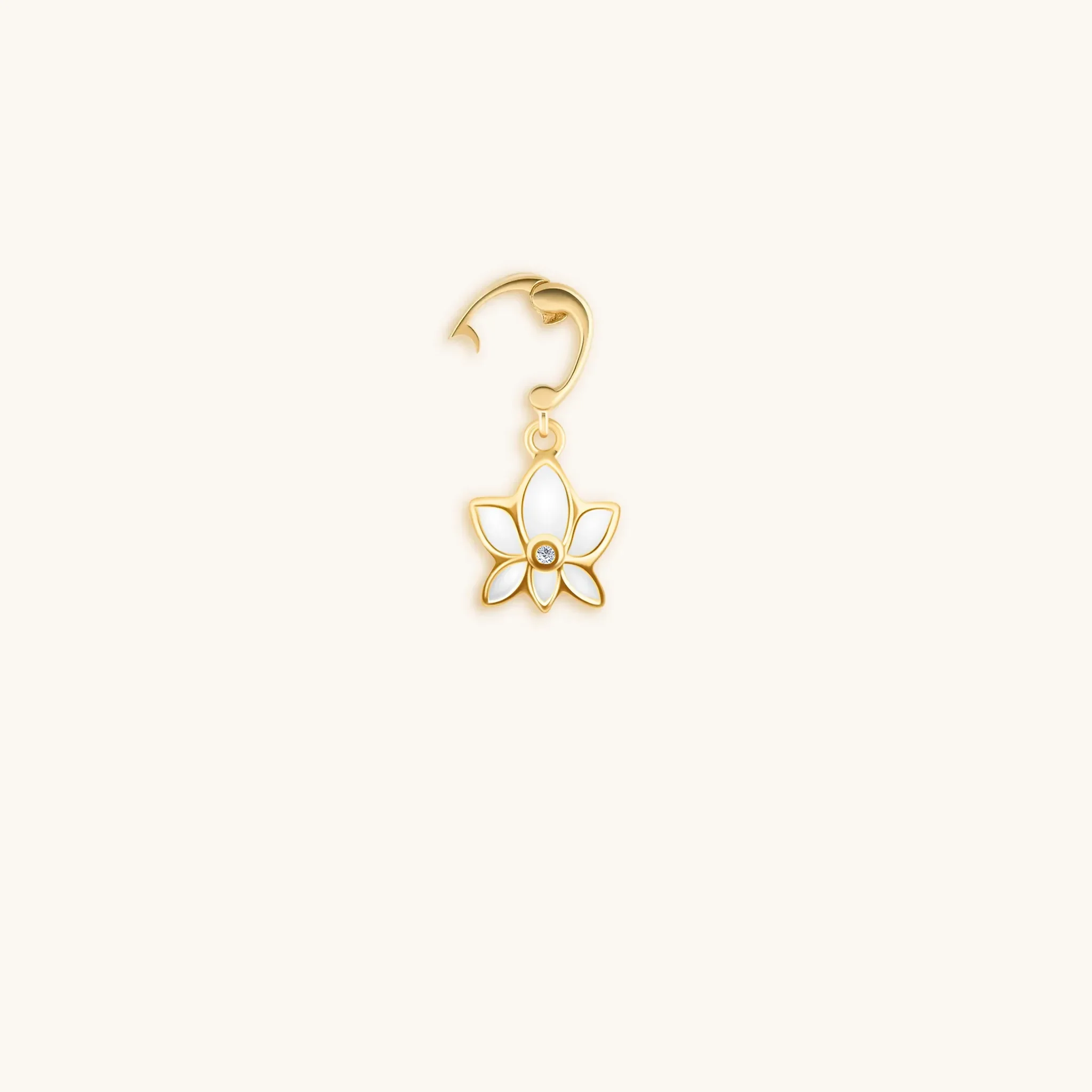 Serene Awakening Gold Lotus Charm - Image 3