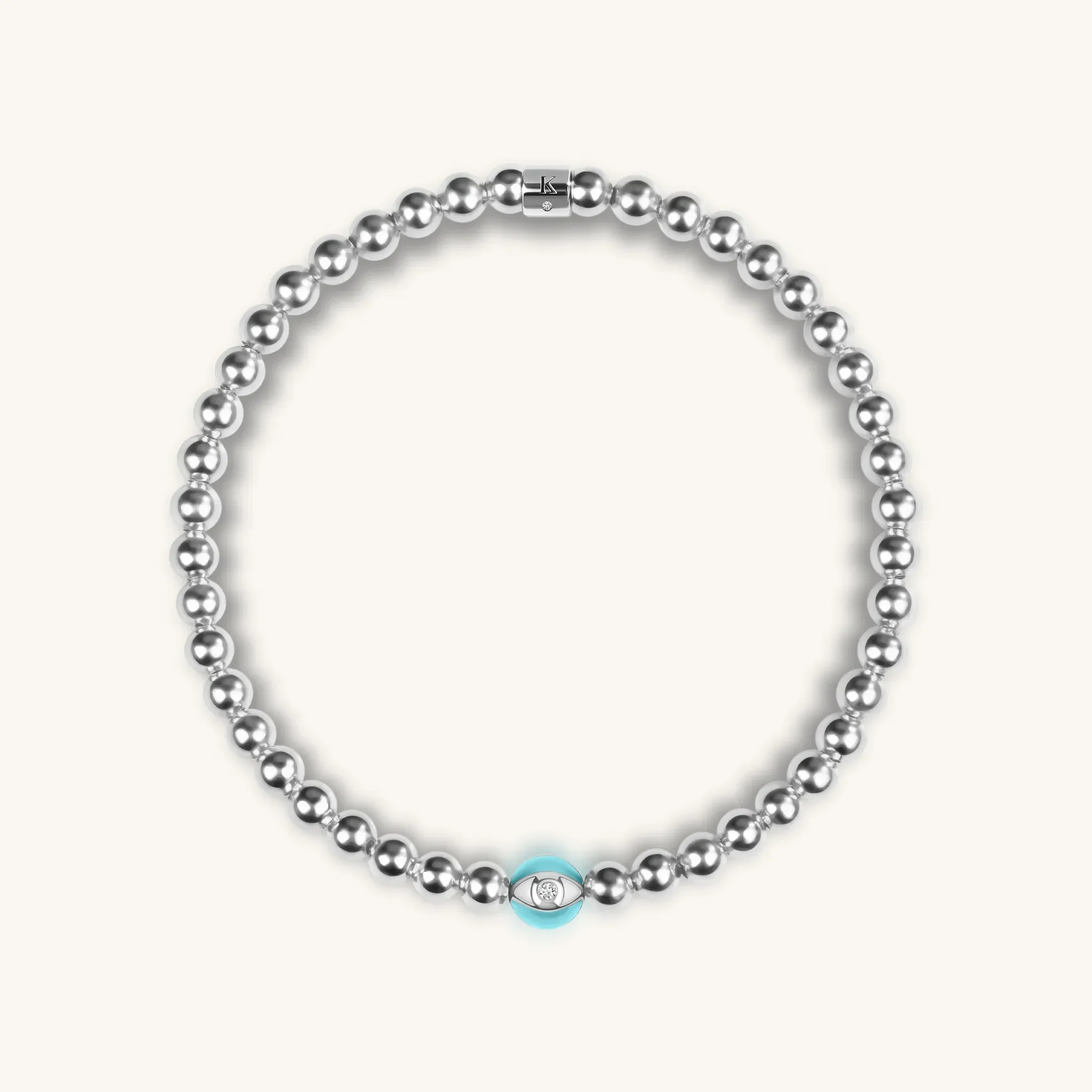 Serene Contemplation - Evil Eye Charm Bracelet