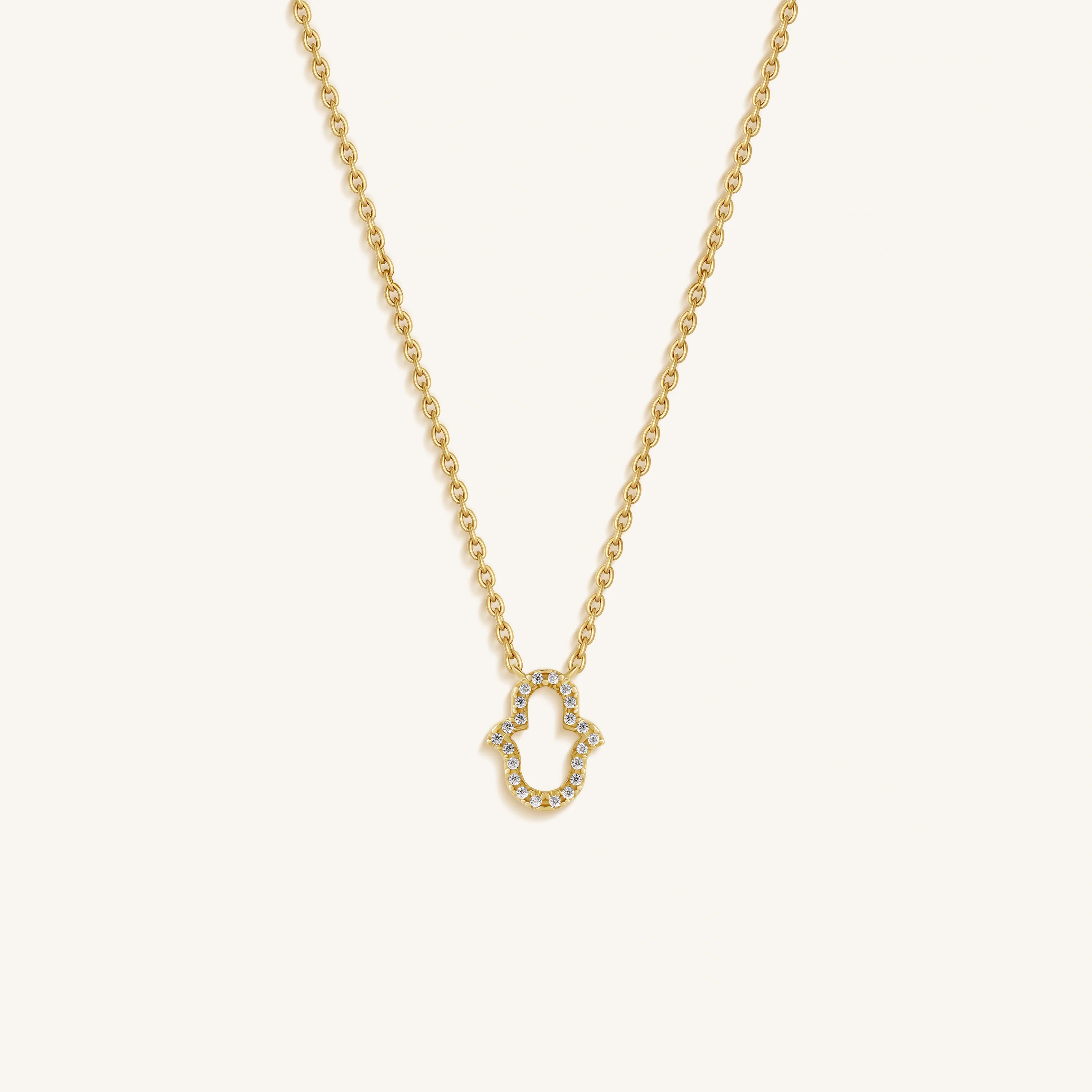 Serene Focus Hamsa Protection Necklace