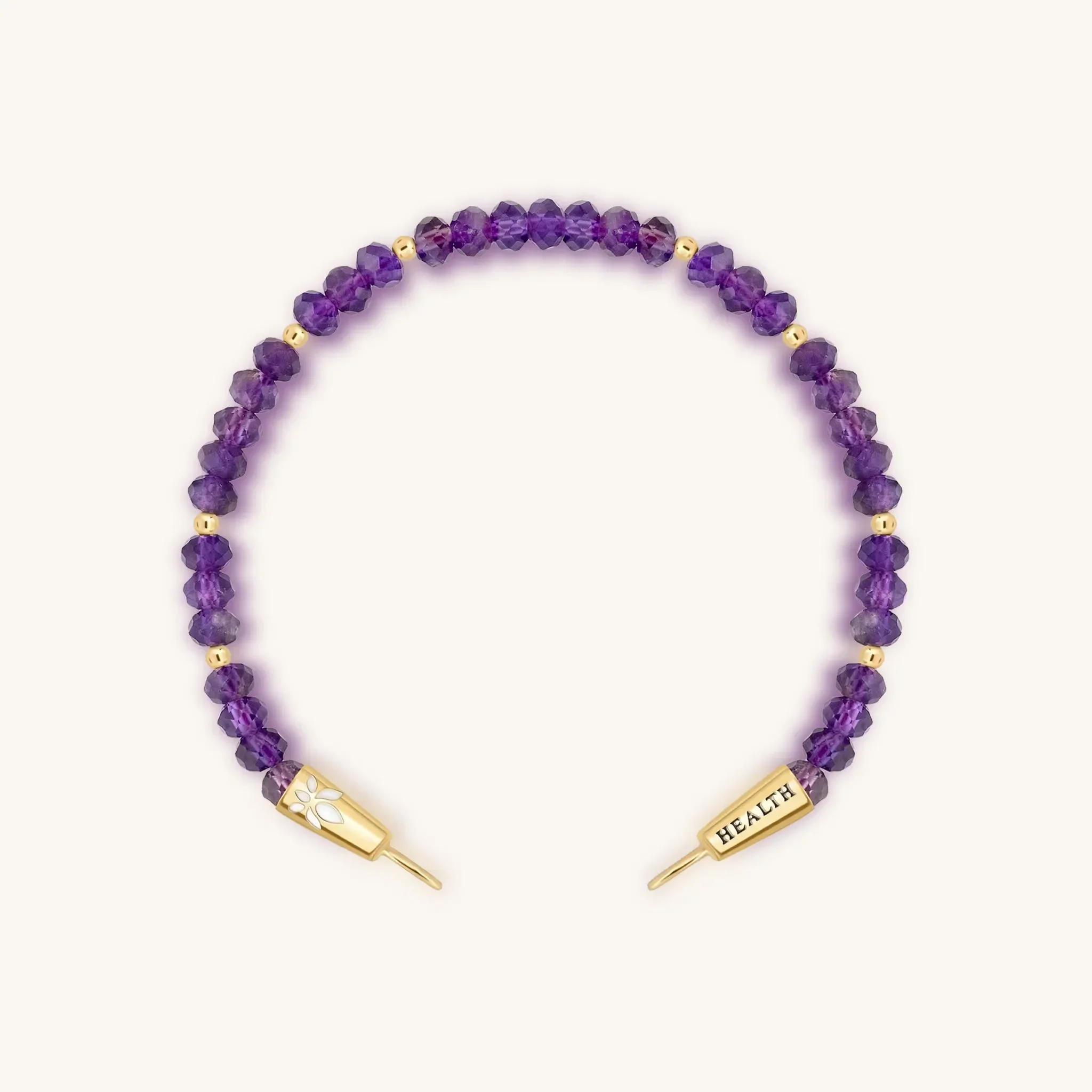 Serene Mind - Amethyst Lotus Bracelet