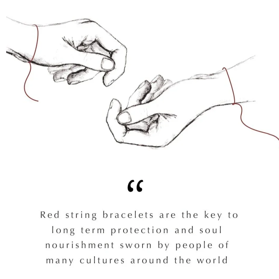 Serene Soul - Chakra Red String OM Charm Bracelet - Image 3