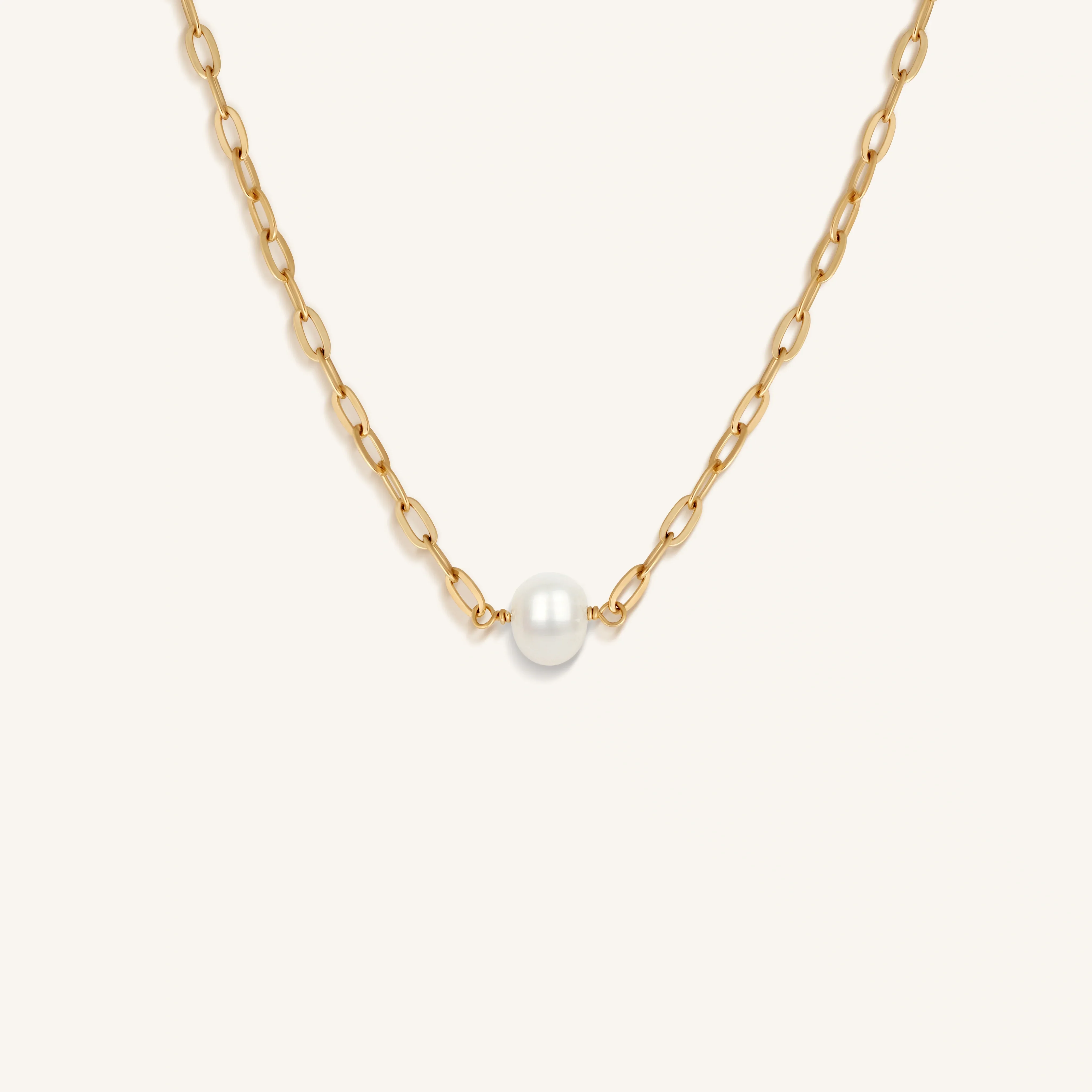 Shining Possibility Pearl Chain Necklace