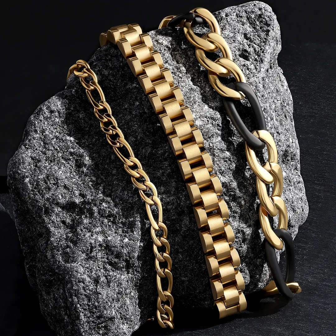 Balance & Boldness Stainless Steel Chain Bracelet - Image 4