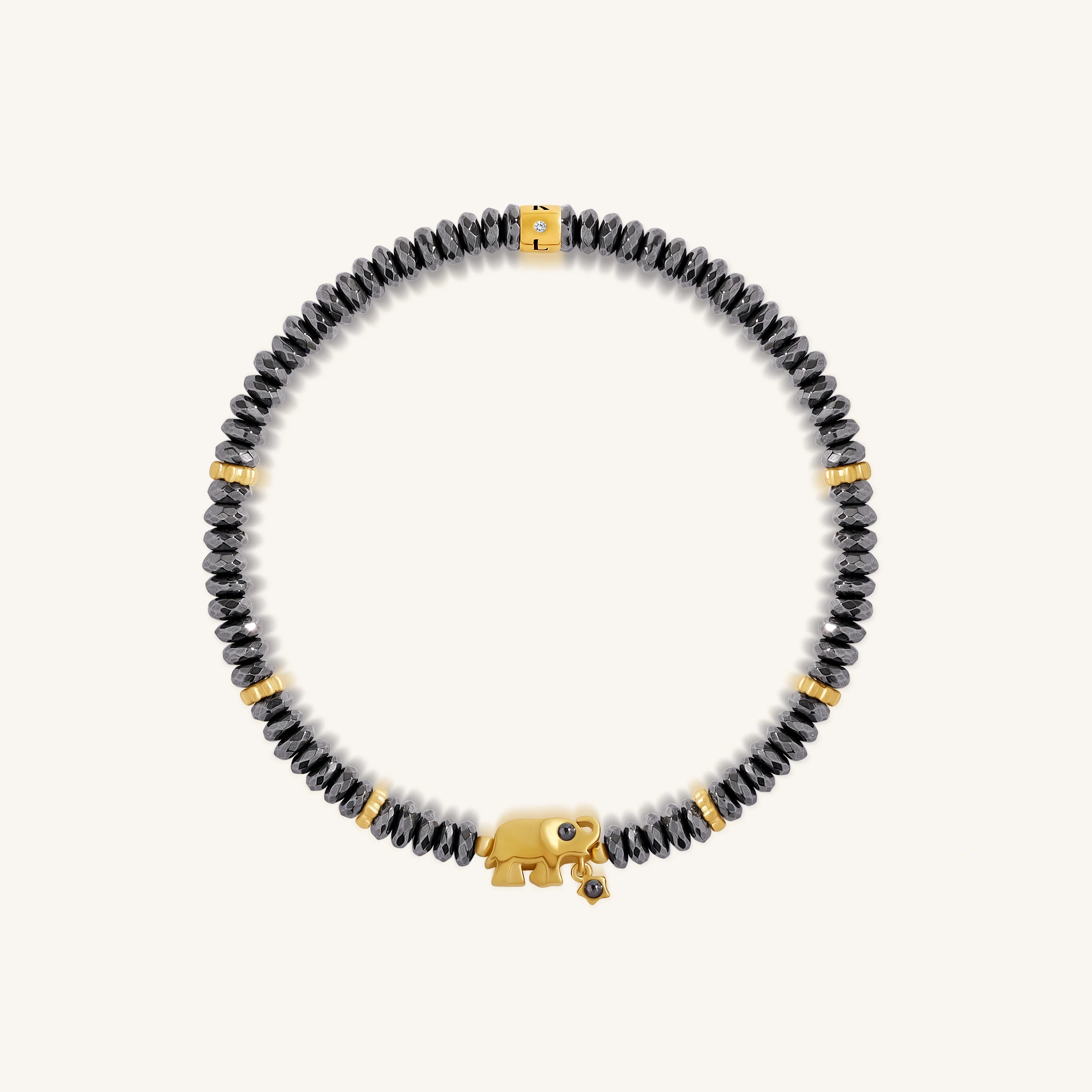 Silent Sentinel – Elephant Hematite Bracelet