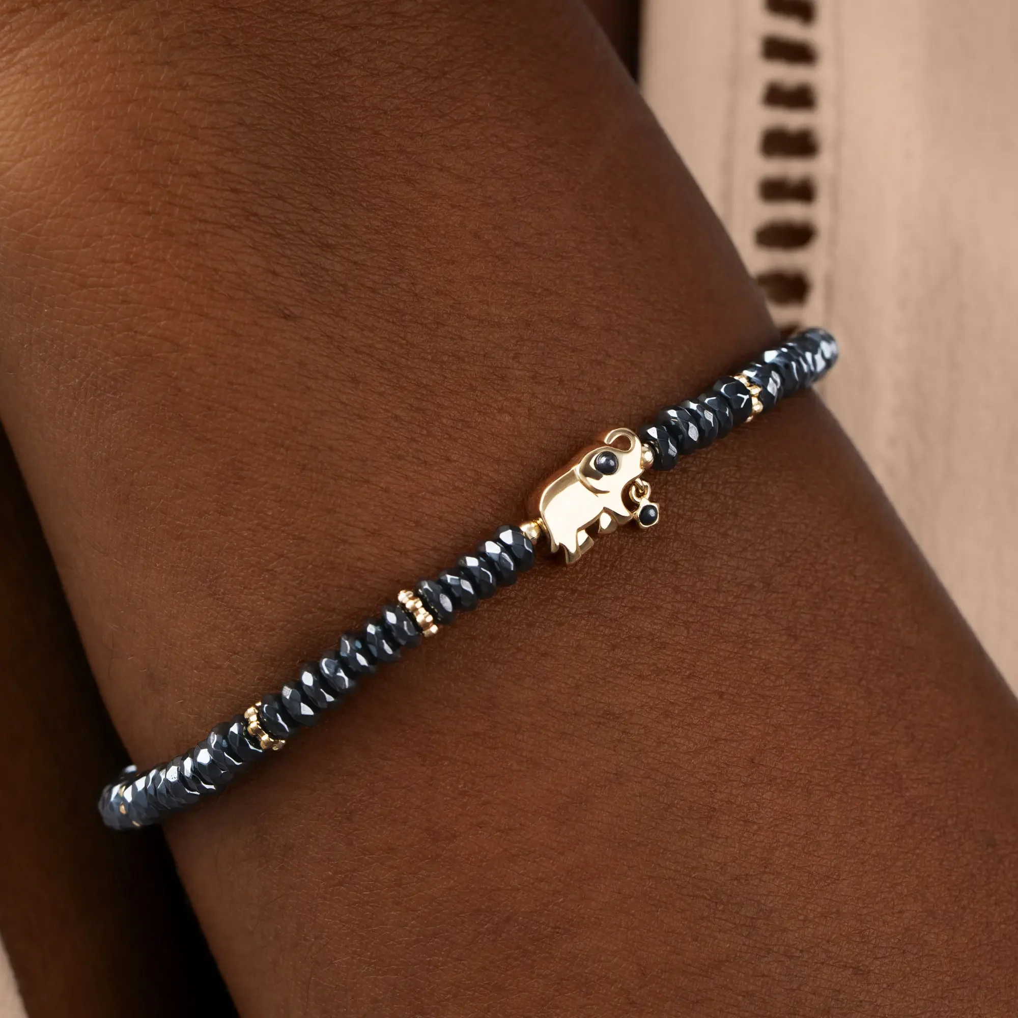 Silent Sentinel – Elephant Hematite Bracelet - Image 2