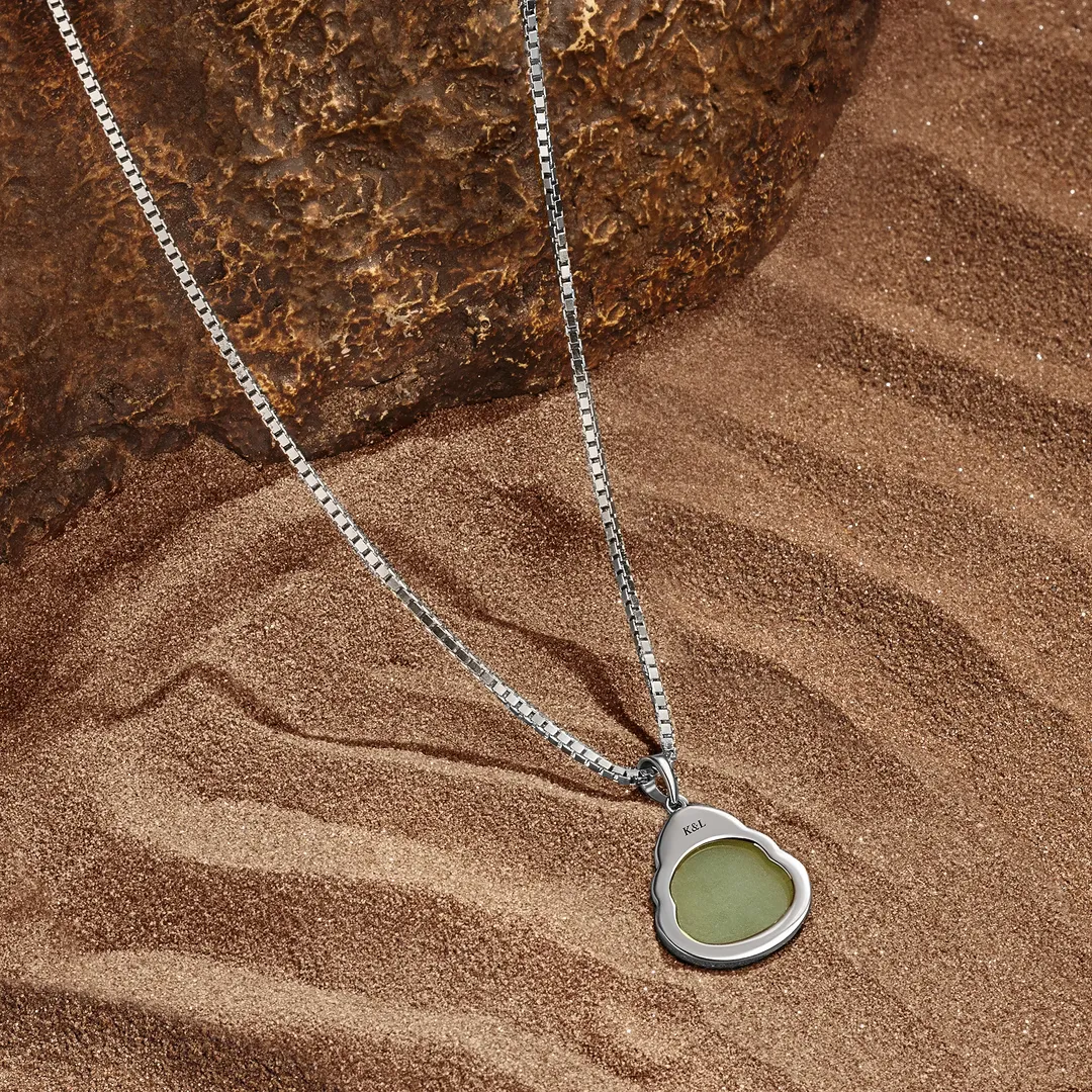 Tranquil Presence Jade Buddha Pendant - Image 3
