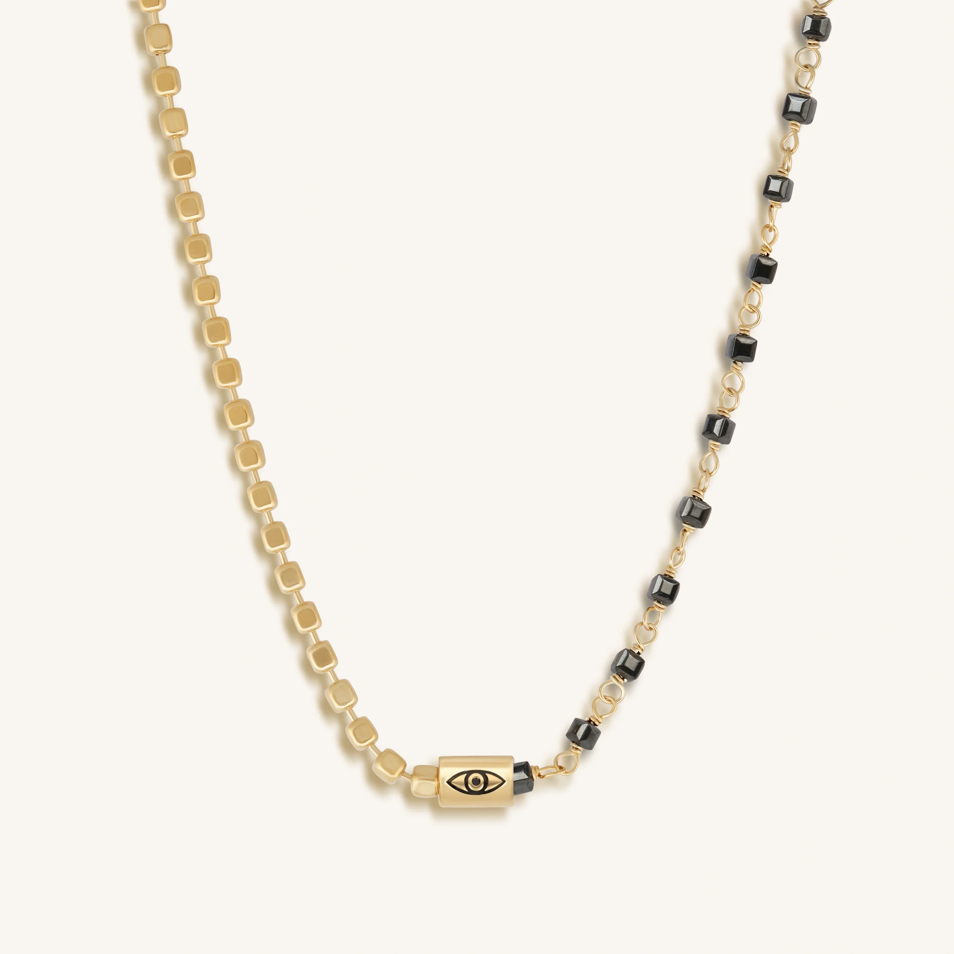 Sacred Connection Hematite Evil Eye Necklace - Image 4
