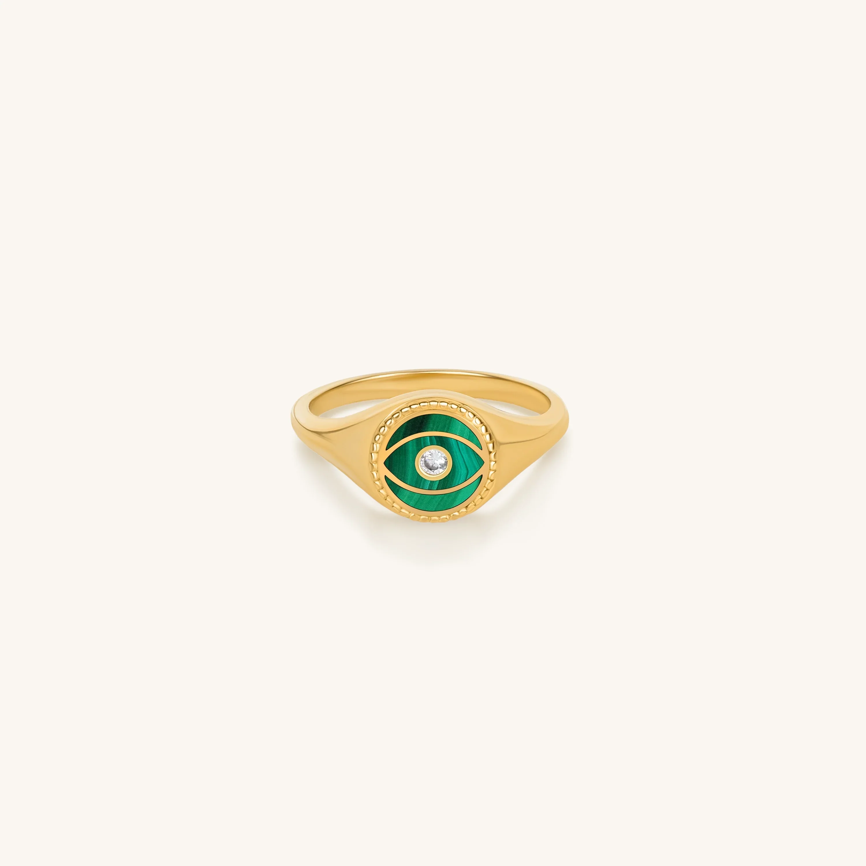 Soul’s Transformation Evil Eye Malachite Ring - Image 4