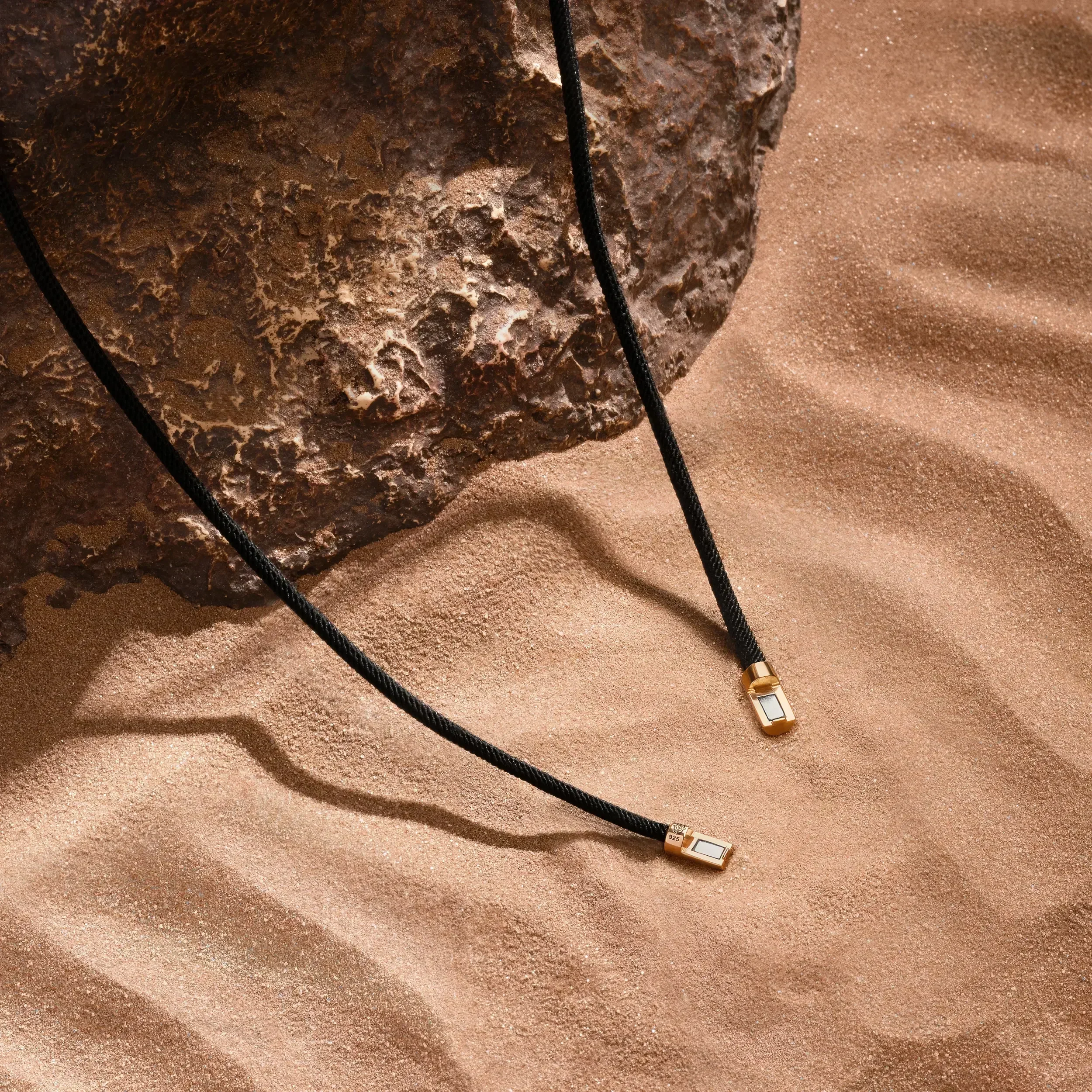Soulful Exploration Onyx Karma Circle Black String Necklace - Image 4