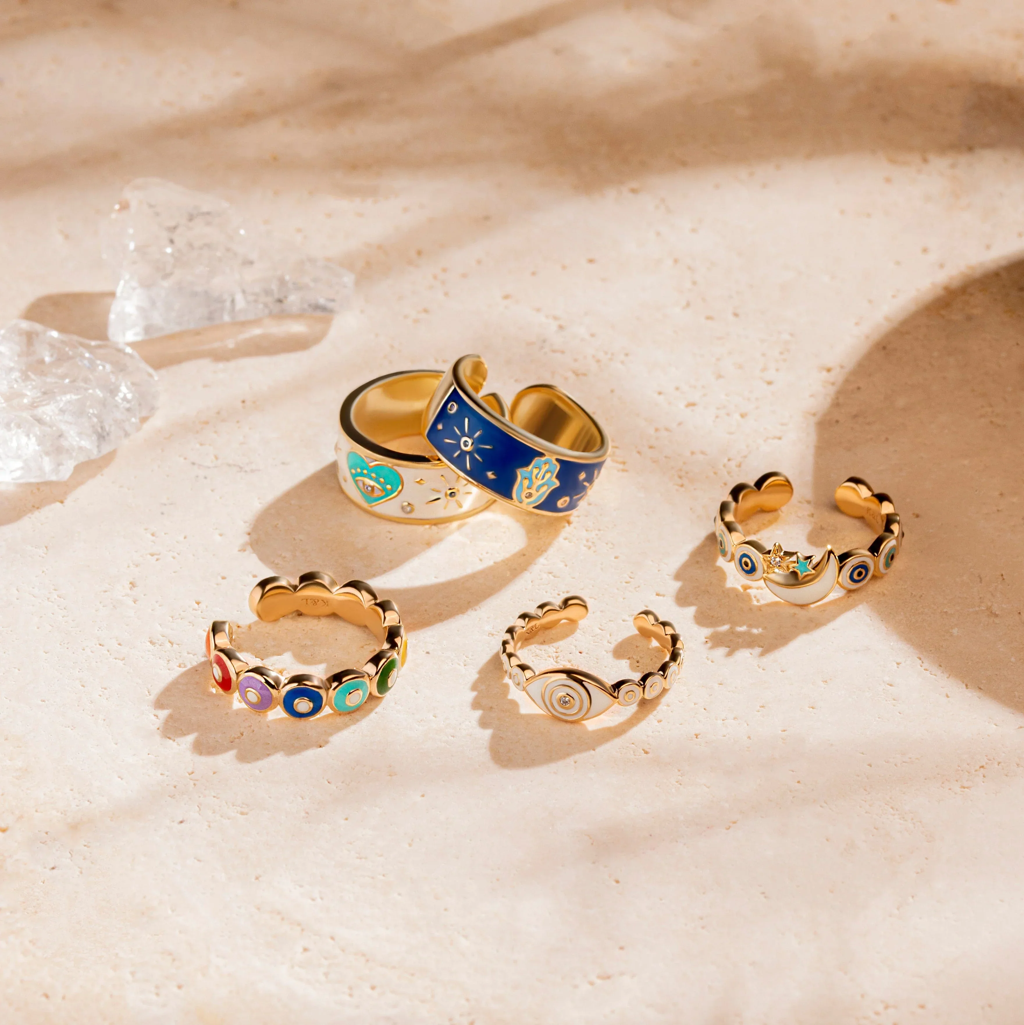 Sparkling Protection - Moon & Star Ring - Image 4