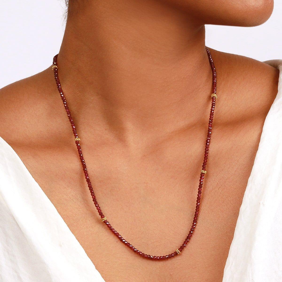 Spirit of Love Garnet Stone Wrap Bracelet - Image 4