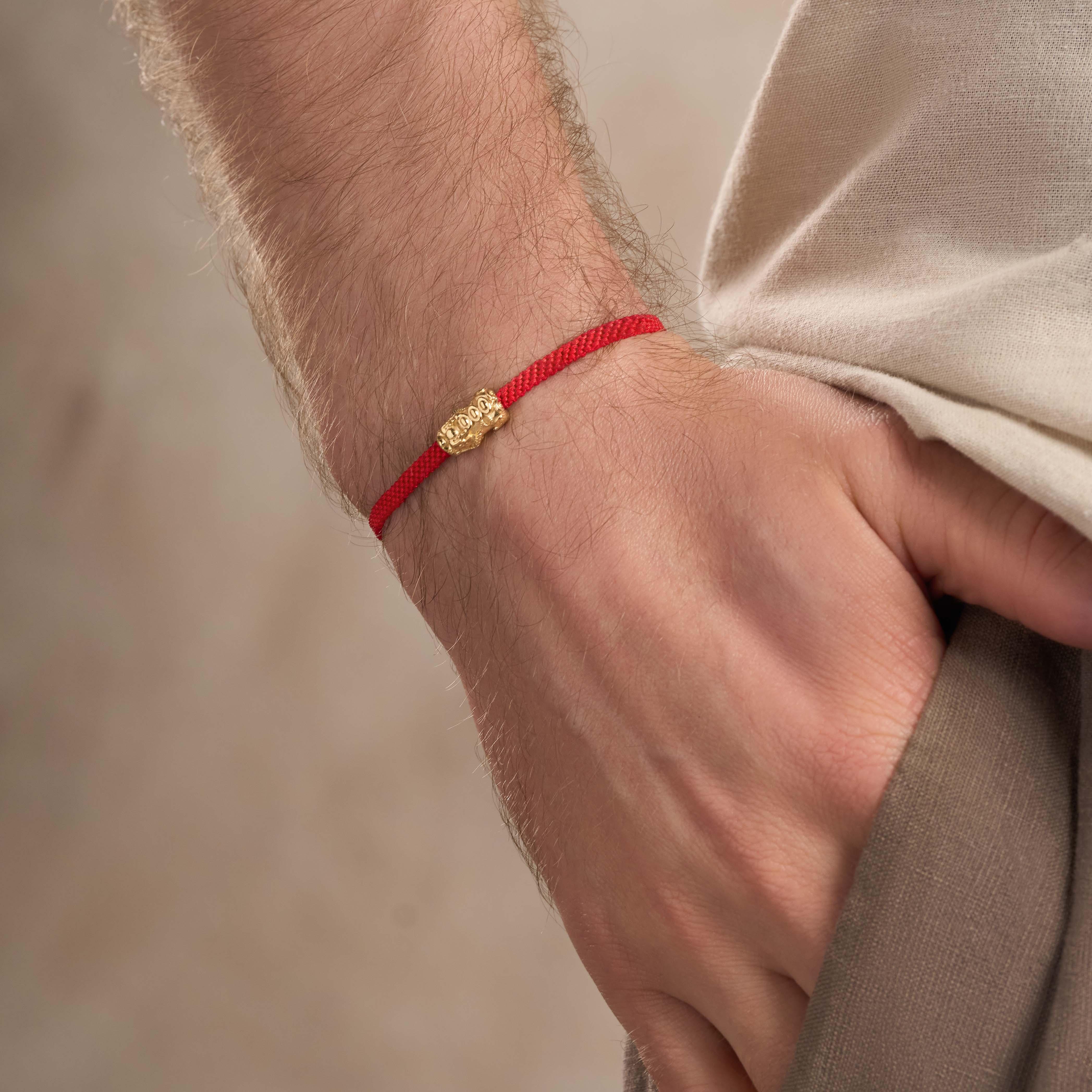 Spirited Wisdom Men's Red String Bracelet - Image 2