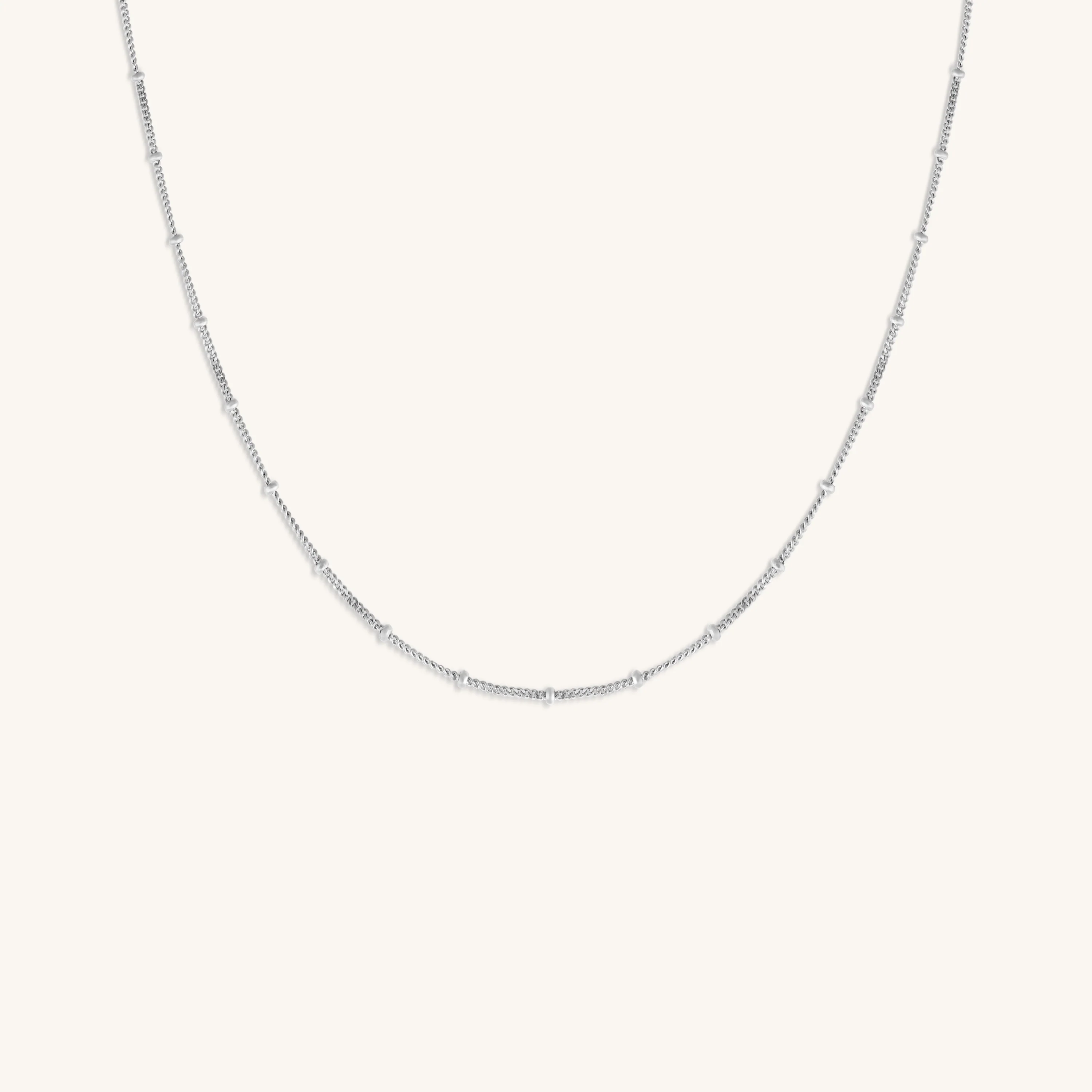 Spiritual Connection - Diamond Cut Silver Necklace