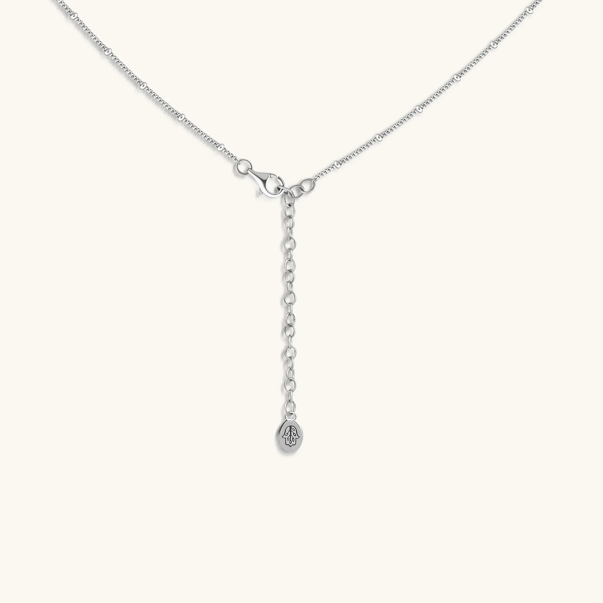 Spiritual Connection - Diamond Cut Silver Necklace - Image 3