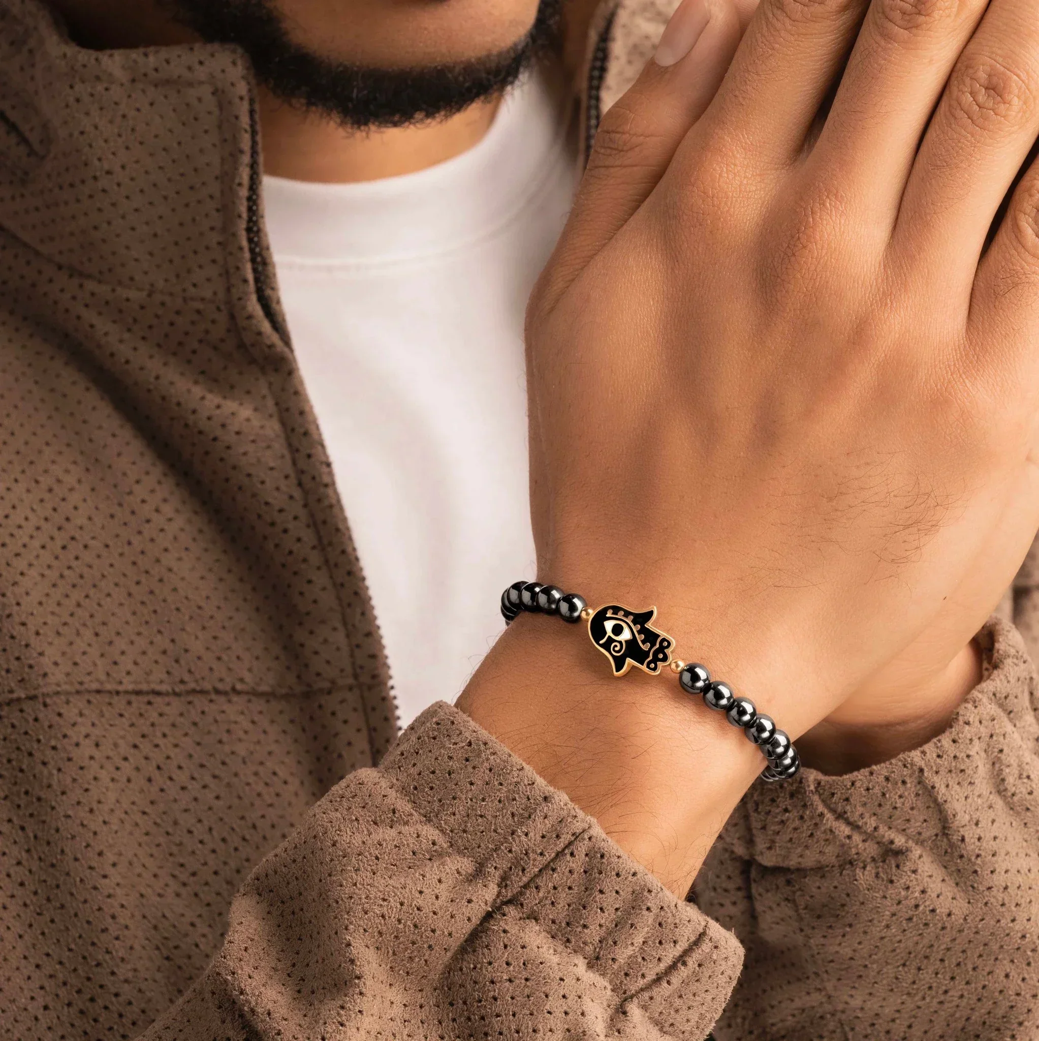 Spiritual Insight - Hamsa Eye Of Horus Bracelet - Image 2