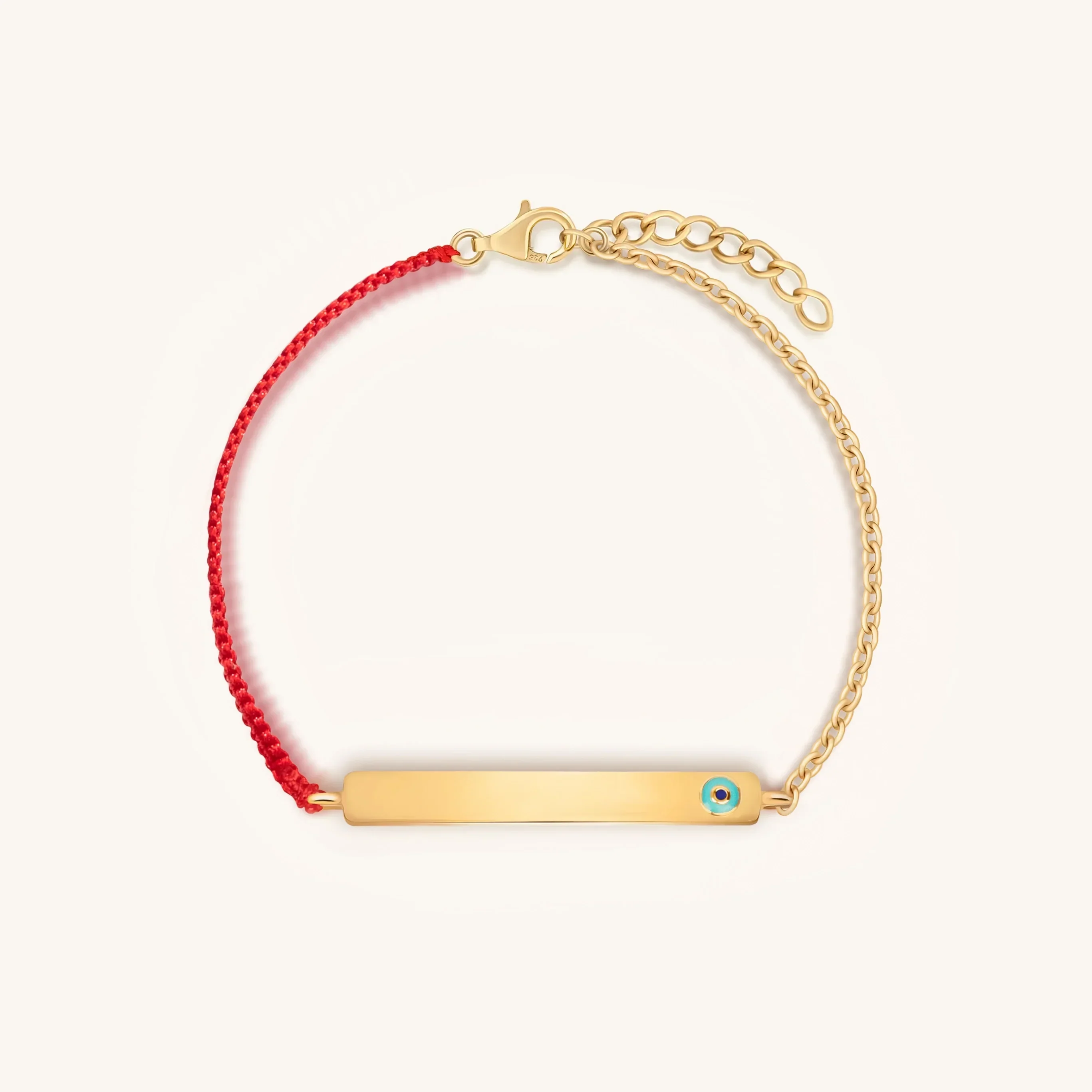 Spiritual Vigilance Evil Eye Red String Engravable Bracelet