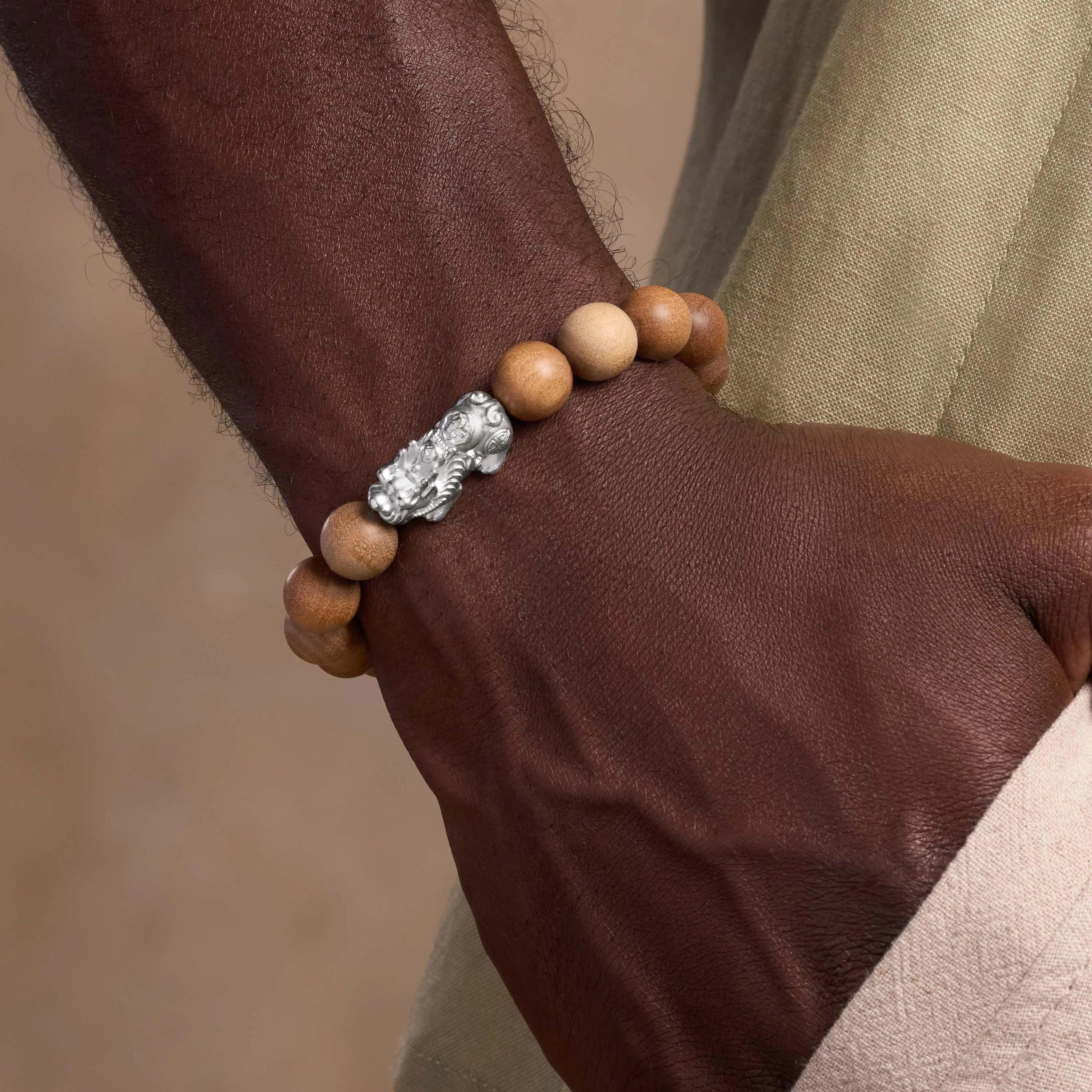 Spiritual Wealth Feng Shui Sacred Agarwood Bracelet - Image 2
