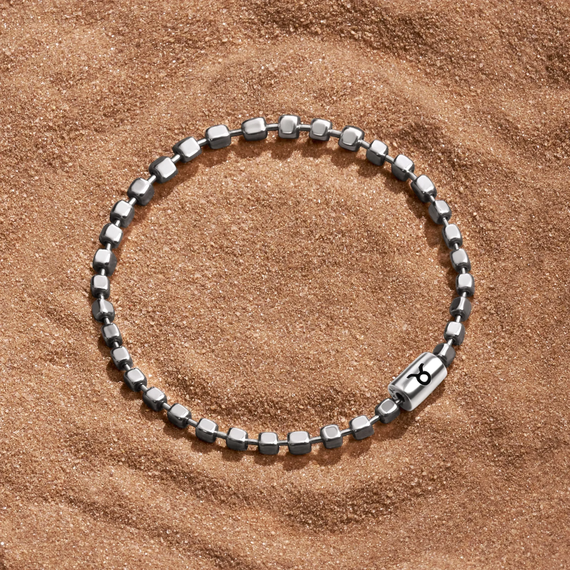 Grounded Existence Sterling Silver Taurus Bracelet