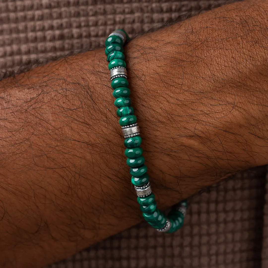 Stoic Essence Malachite Macramé Bracelet - Image 2