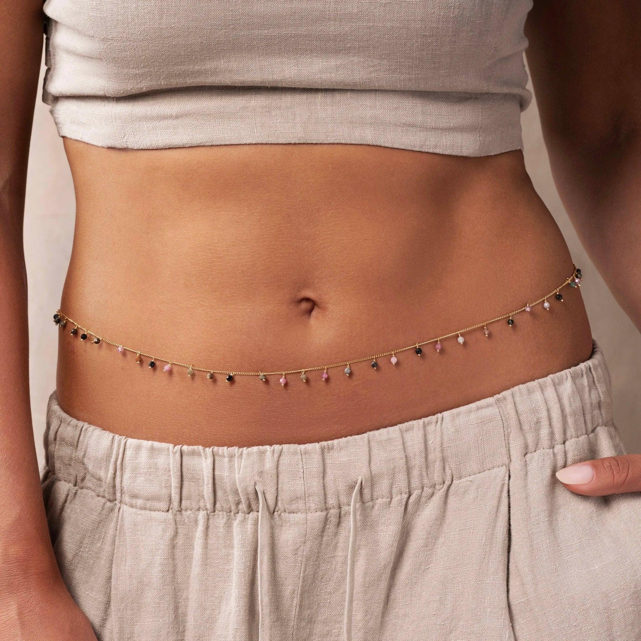 Stress Release Tourmaline Belly Chain - Image 2