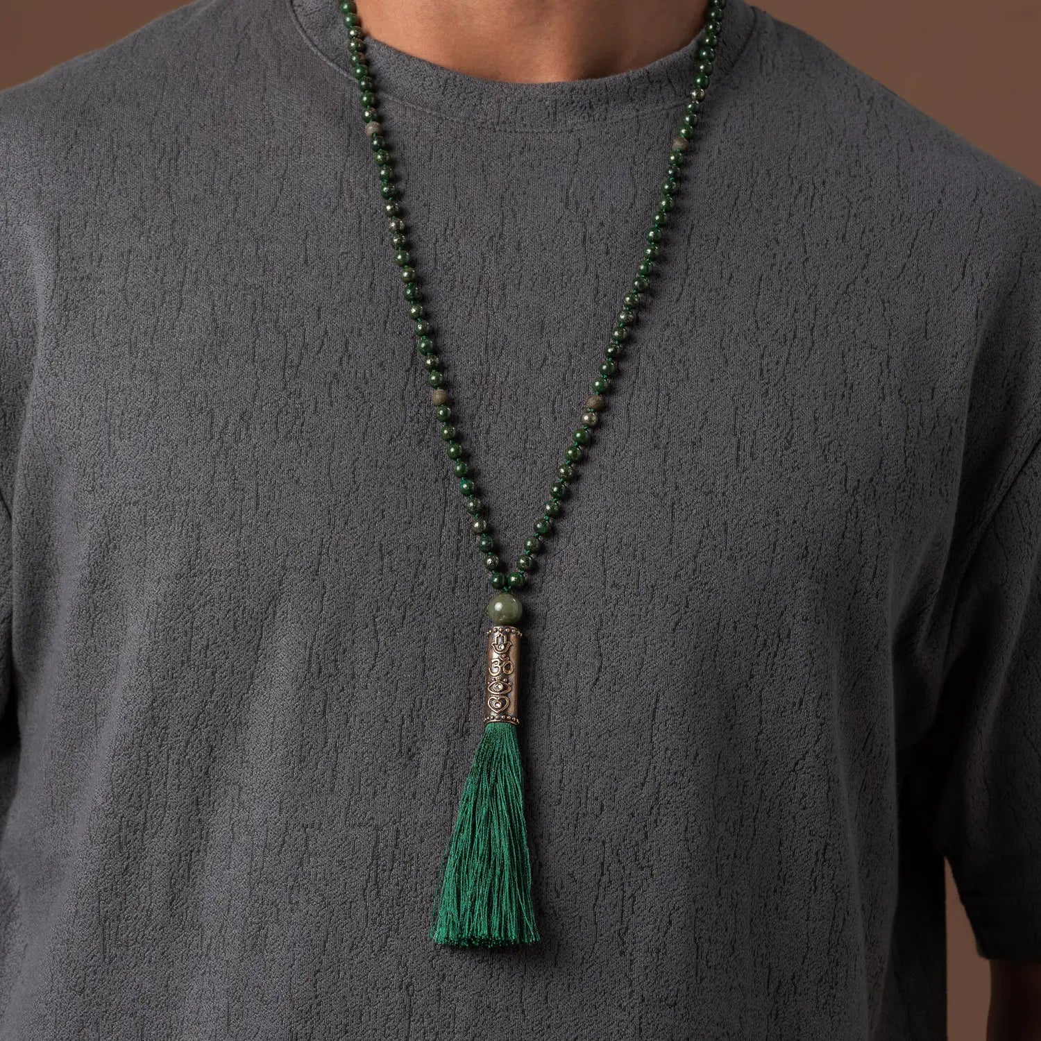 Successful Capture Green Pyrite and Jade Mala - Image 2