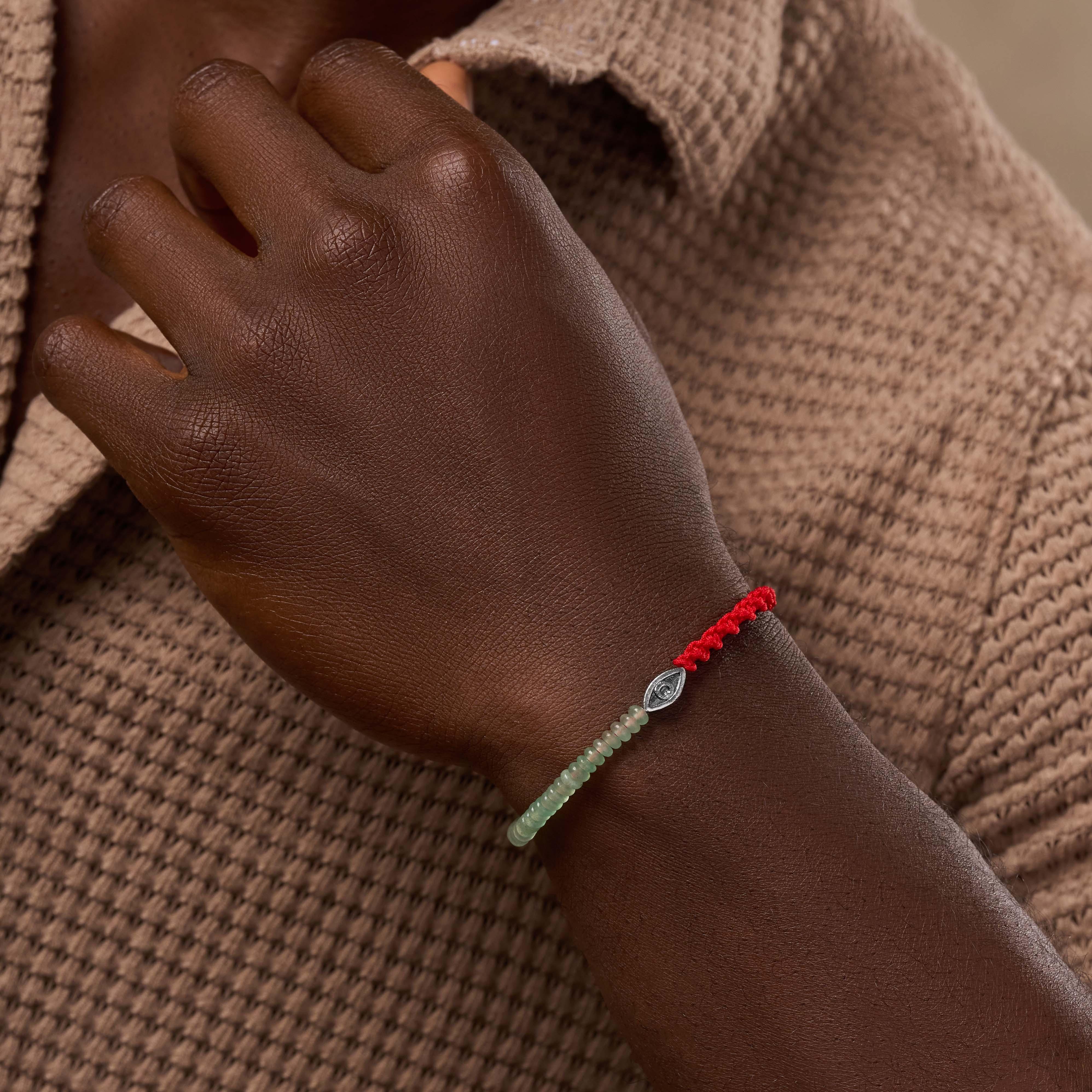 Successful Endavors Jade Evil Eye Red String Bracelet - Image 2
