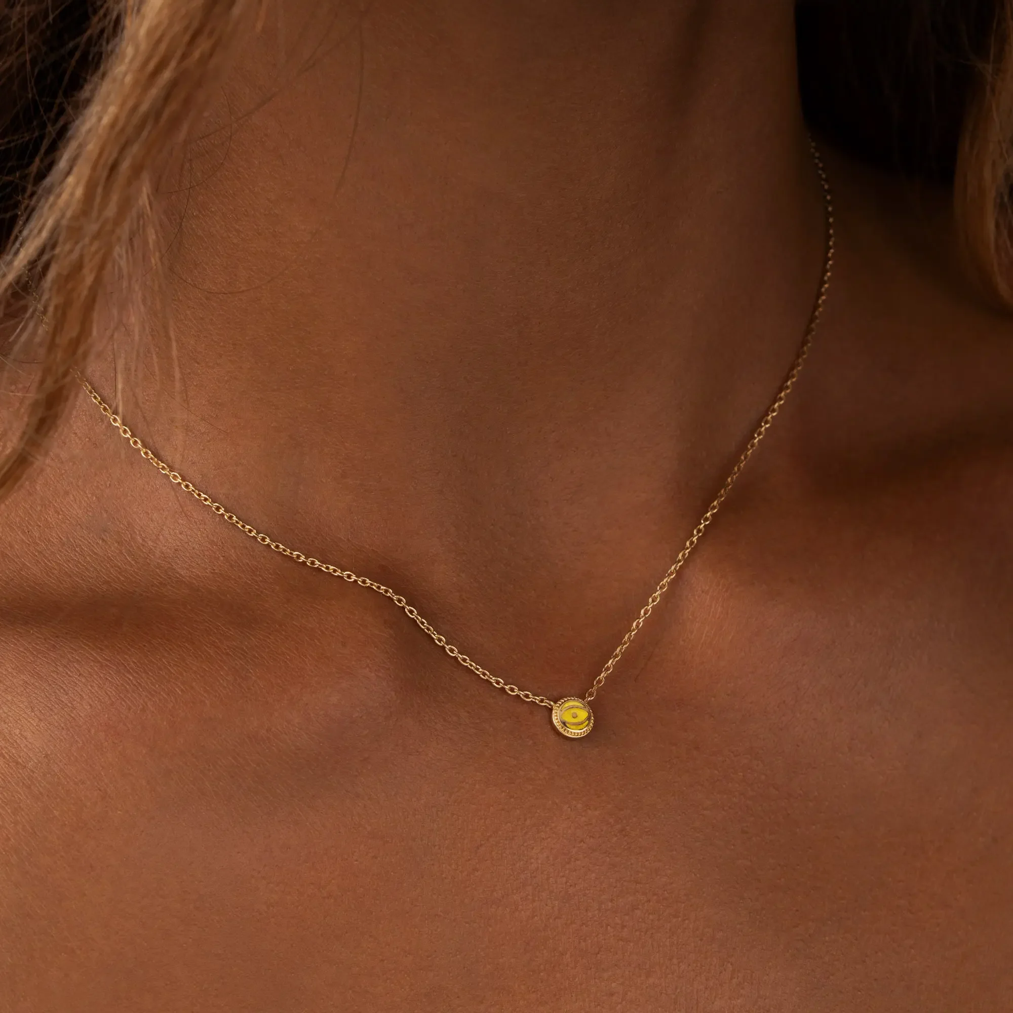 Sunbeam Radiance - Citrine November Birthstone Gold Necklace - Image 2