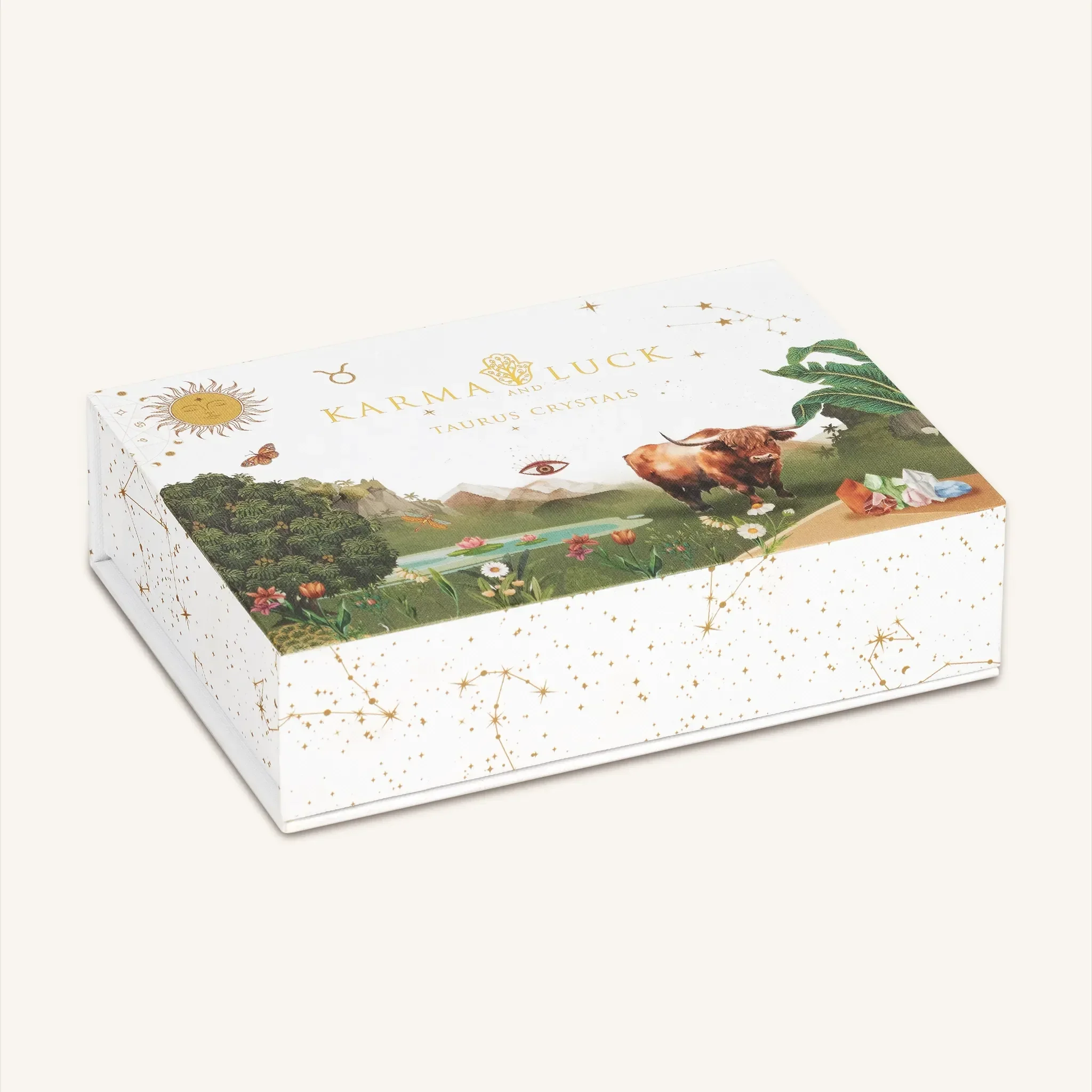 Grounded in Serenity Taurus Zodiac Crystal Box - Image 2