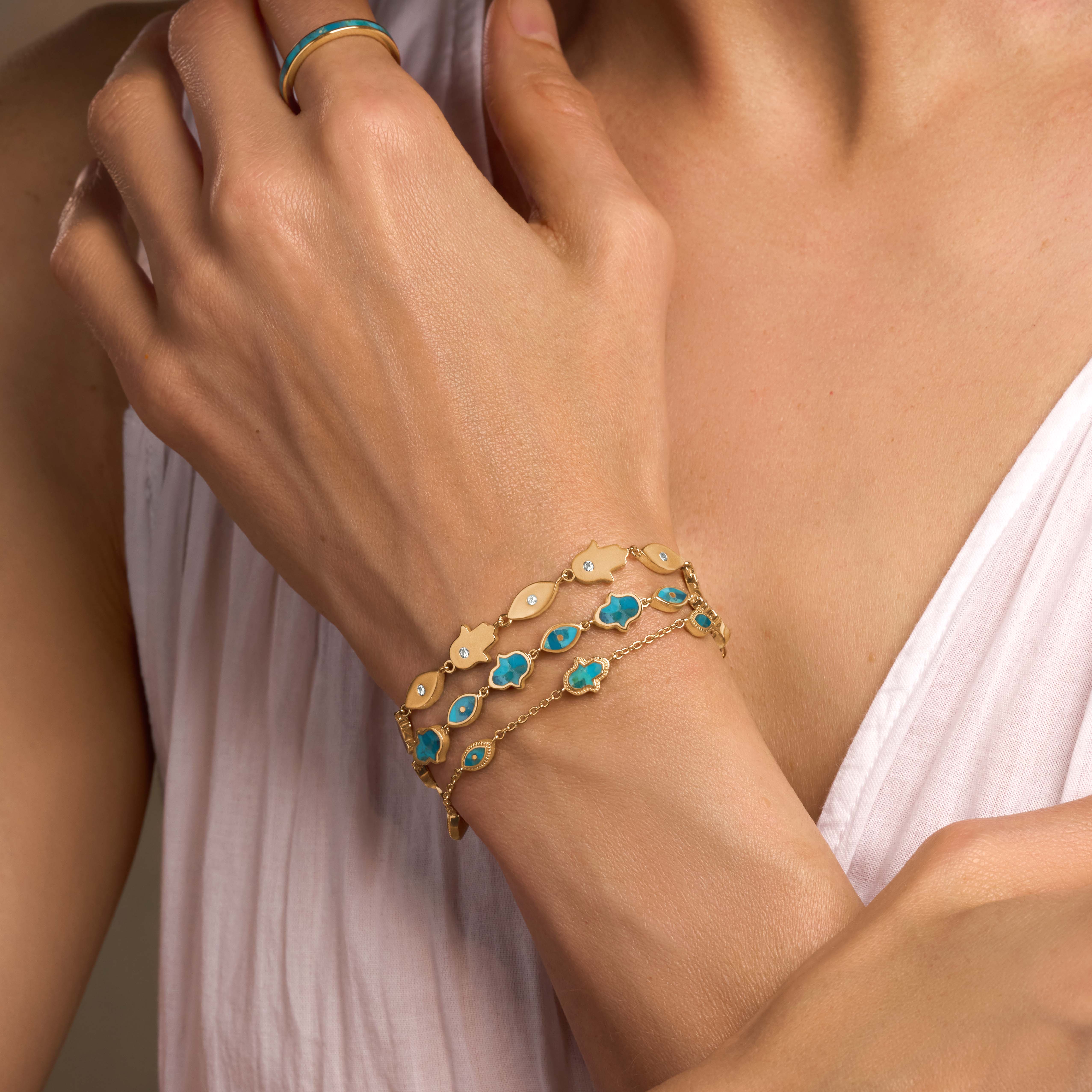 Tranquil Vision Turquoise Protection Bracelet Set