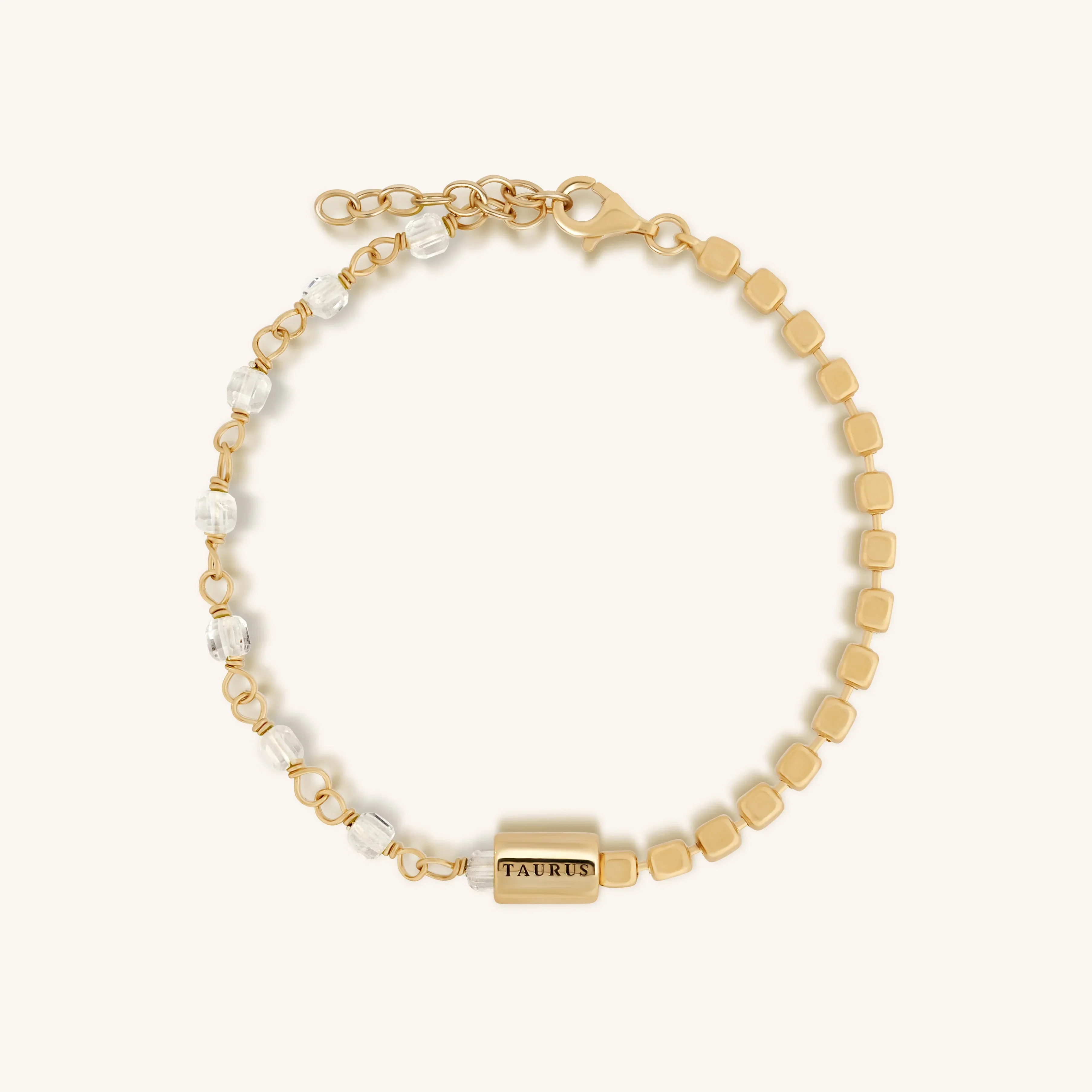 Trustworthy Ambition Taurus Clear Quartz Bracelet - Image 3